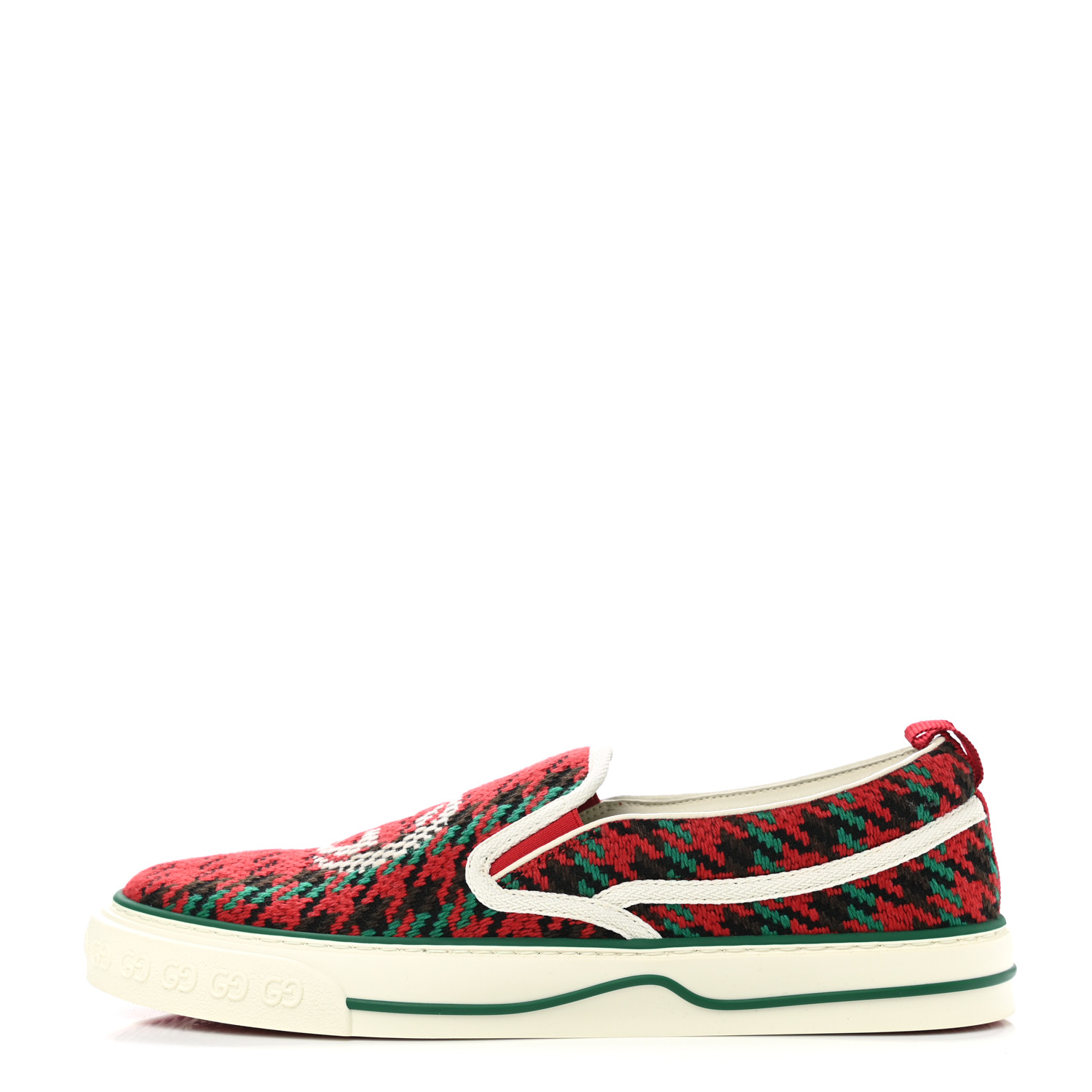 【24AW NEW】GUCCI_men / G74 スエード スニーカー / Red Green GUCCI Men's G74 Canvas and Suede T-Toe Low-Top Sneakers