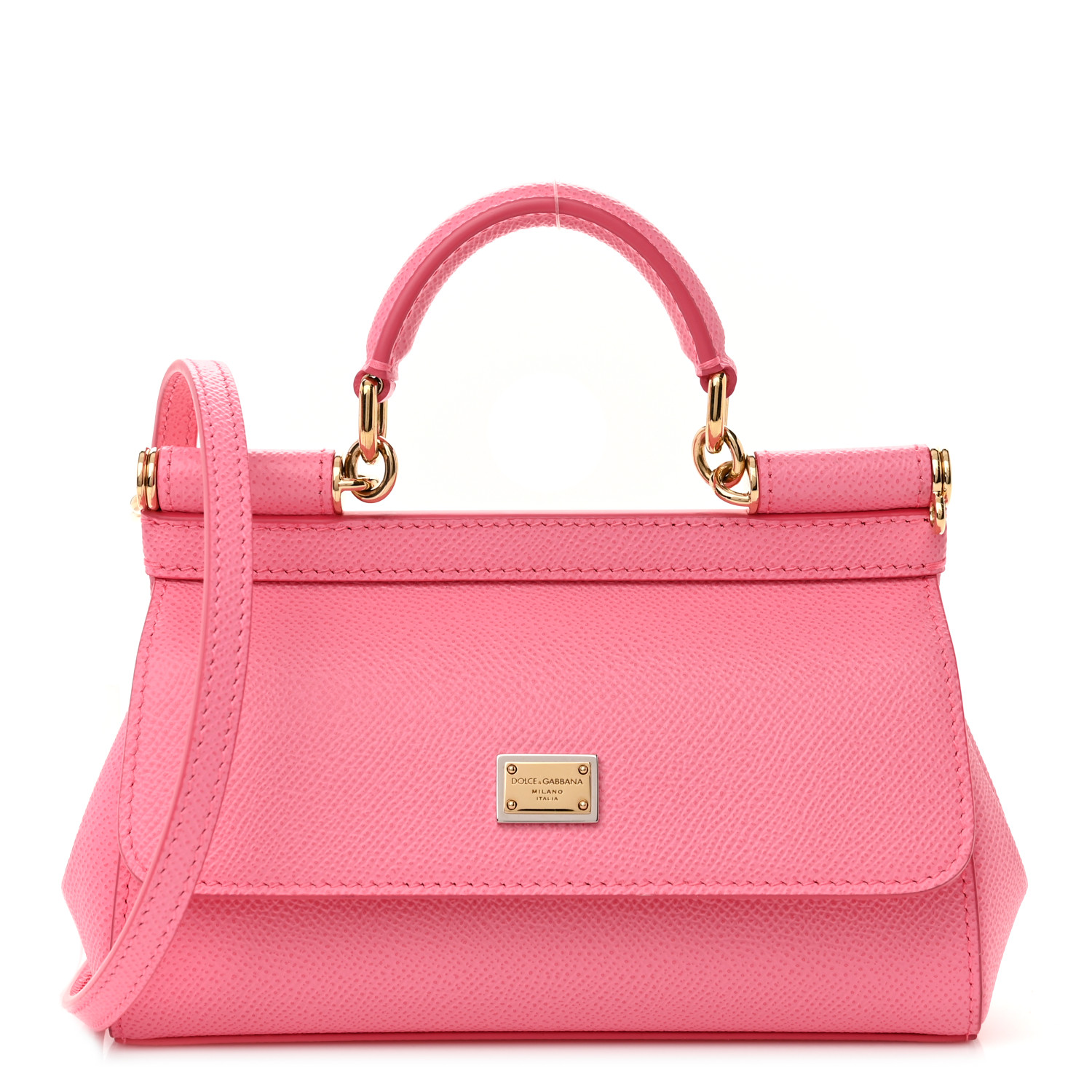 ハンドバッグ DOLCE & GABBANA CALFSKIN MINI BAG IN DAUPHINE PRINT Dauphine-print calfskin mini bag in Black for Women