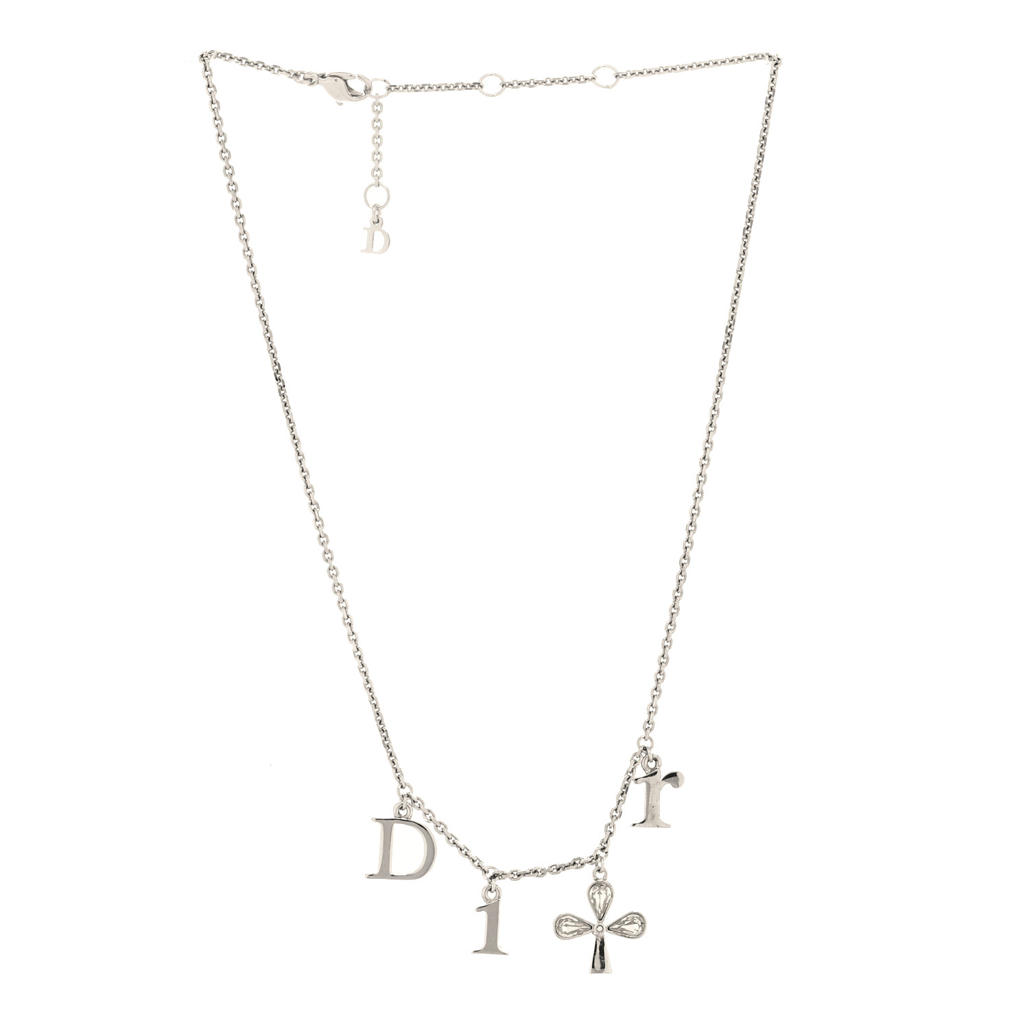 Dior silver 925 ネックレス　necklace CD Icon Chain Link Necklace Silver-Finish Brass | DIOR
