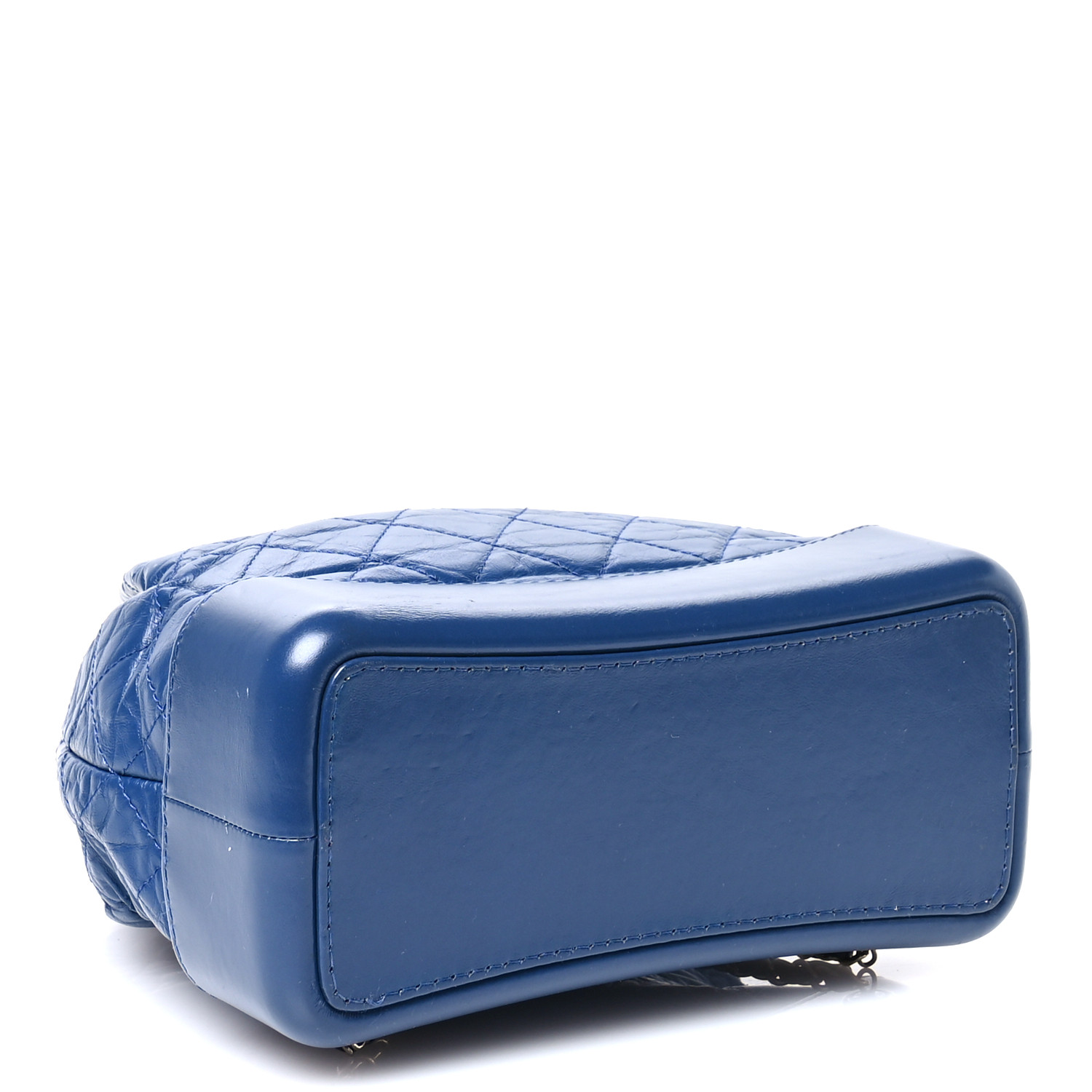 CHANEL ネイビー キルティング リュック CHANEL Aged Calfskin Quilted Gabrielle Backpack Blue 1612348