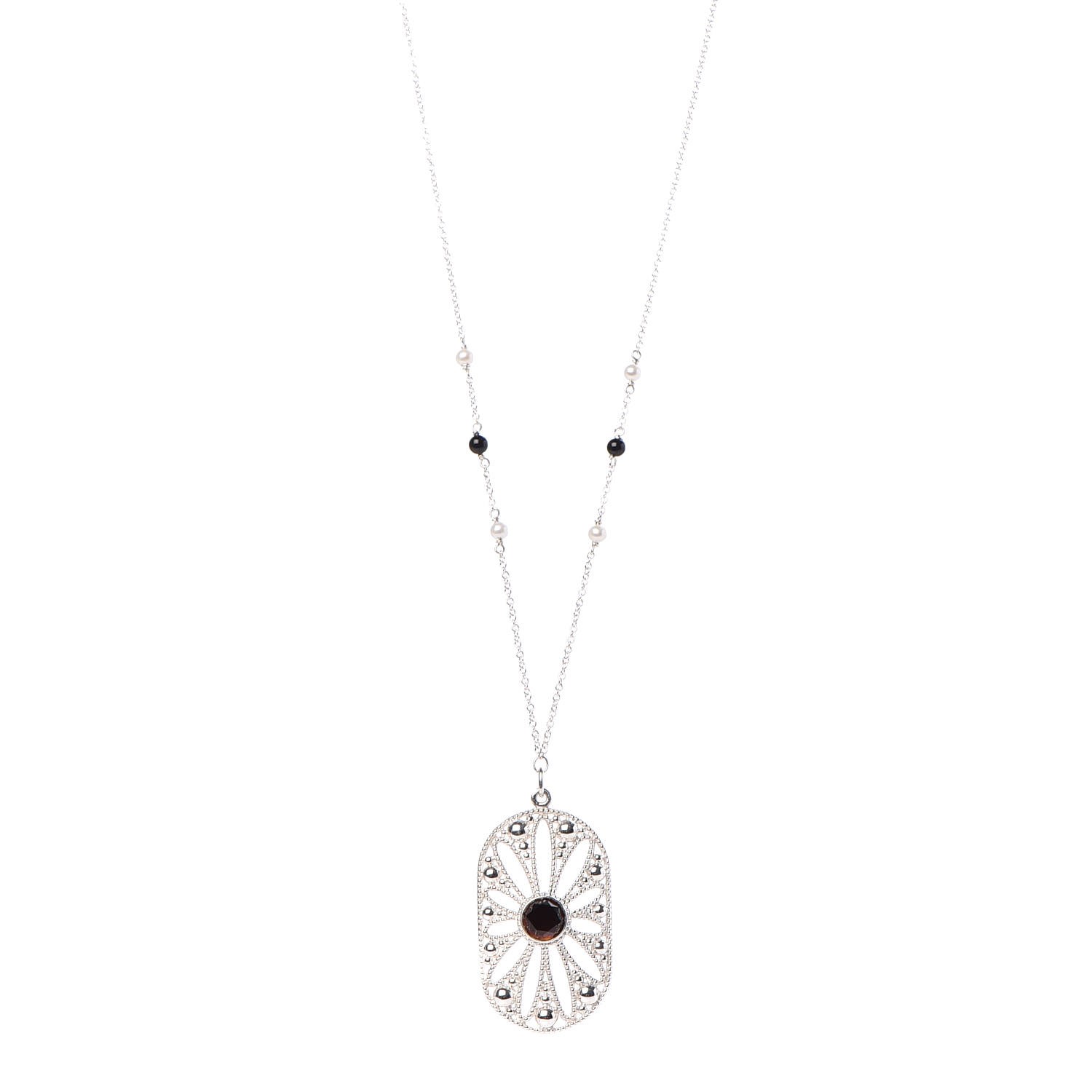 TIFFANY Sterling Silver Black Onyx 