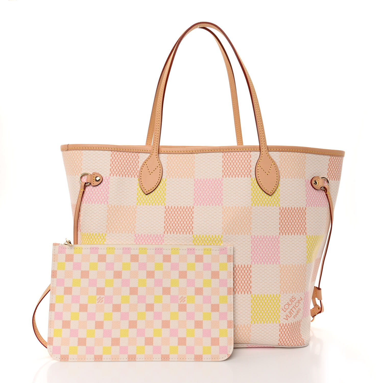 Louis Vuitton シテMM LOUIS VUITTON Calfskin Monogram Studded Twist Shoulder Bag
