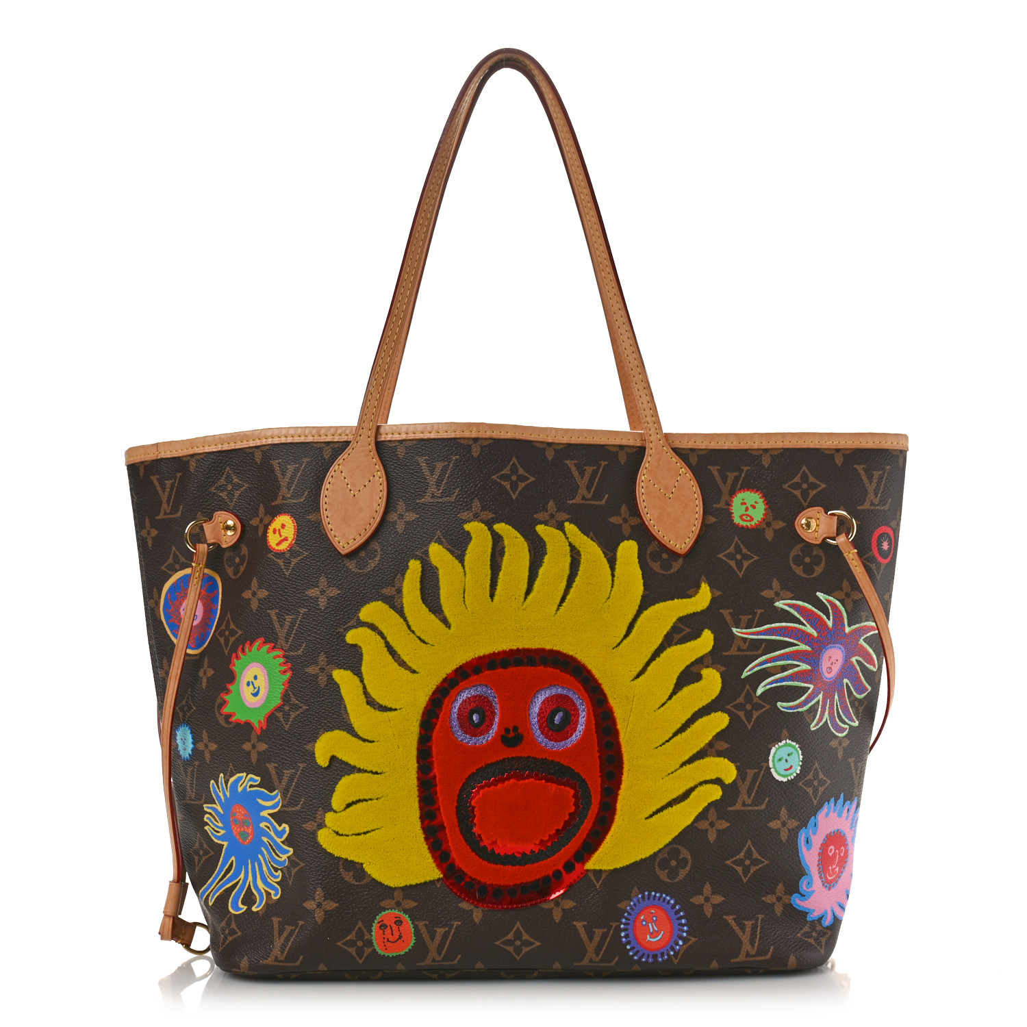 希少LOUIS VUITTON LOUIS VUITTON LV x YK Monogram Painted Dots Pochette Metis