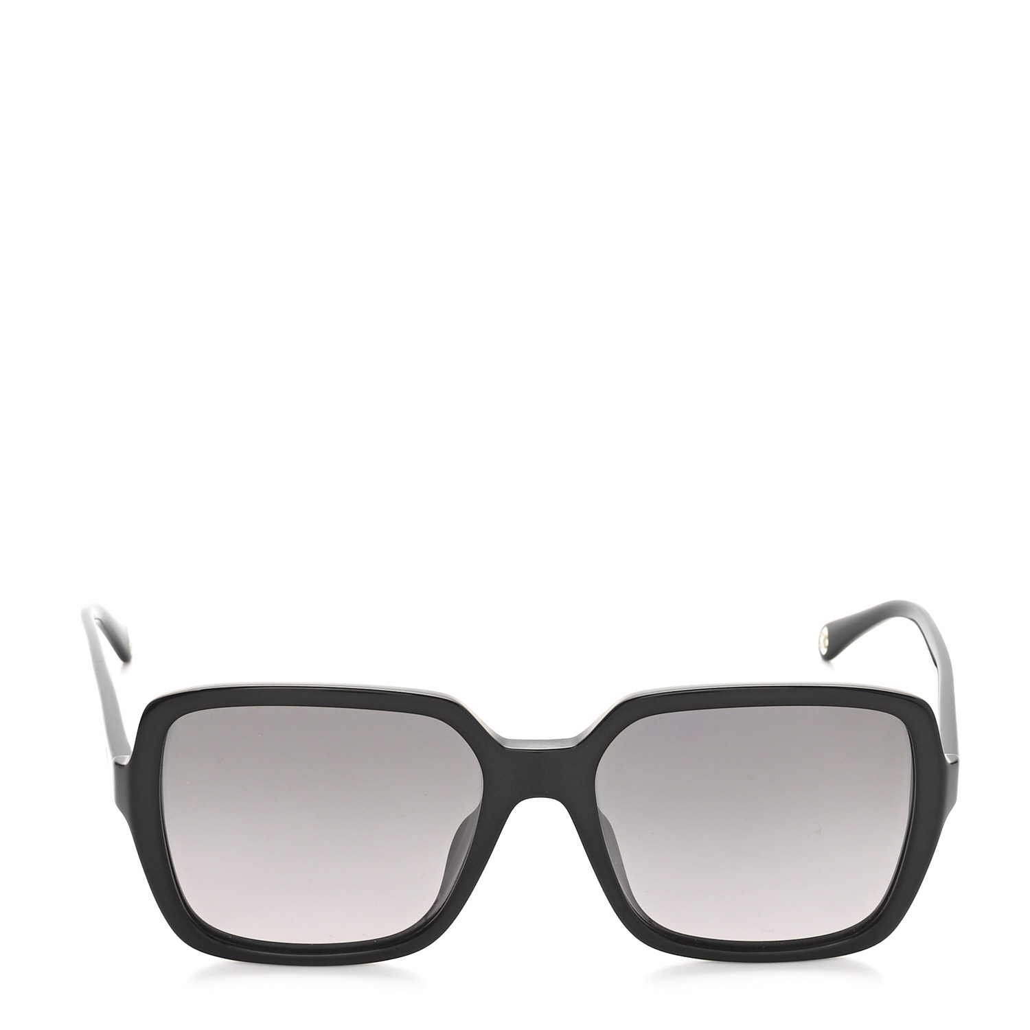CHANEL Acetate Square Sunglasses 5505-A Black 1666574