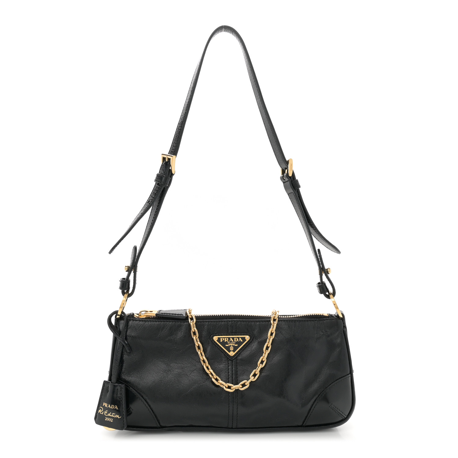 PRADA Soft Lux Calfskin Medium Re-Edition 2002 Shoulder Bag