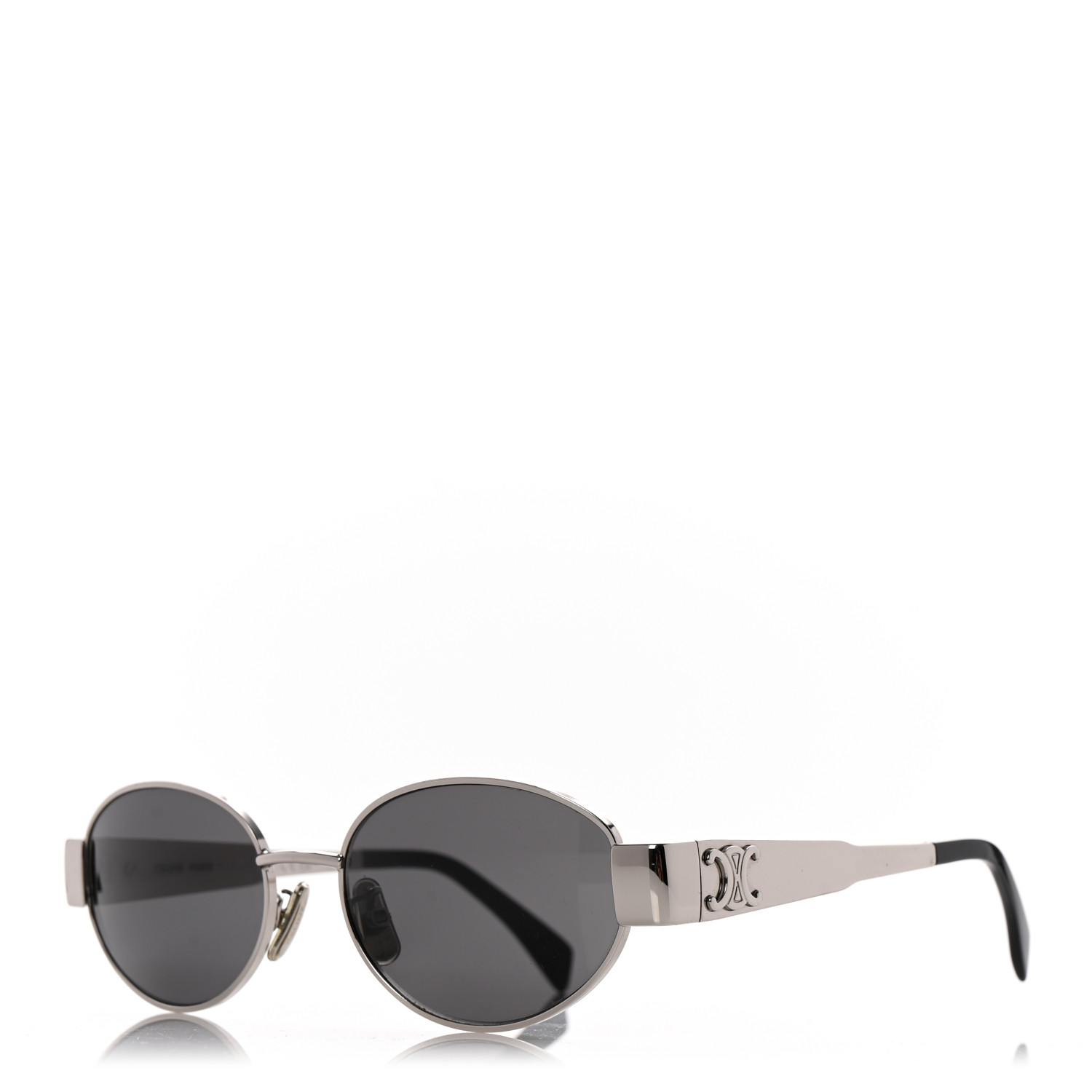 CELINE Metal Triomphe 01 Sunglasses CL40235U Silver Black