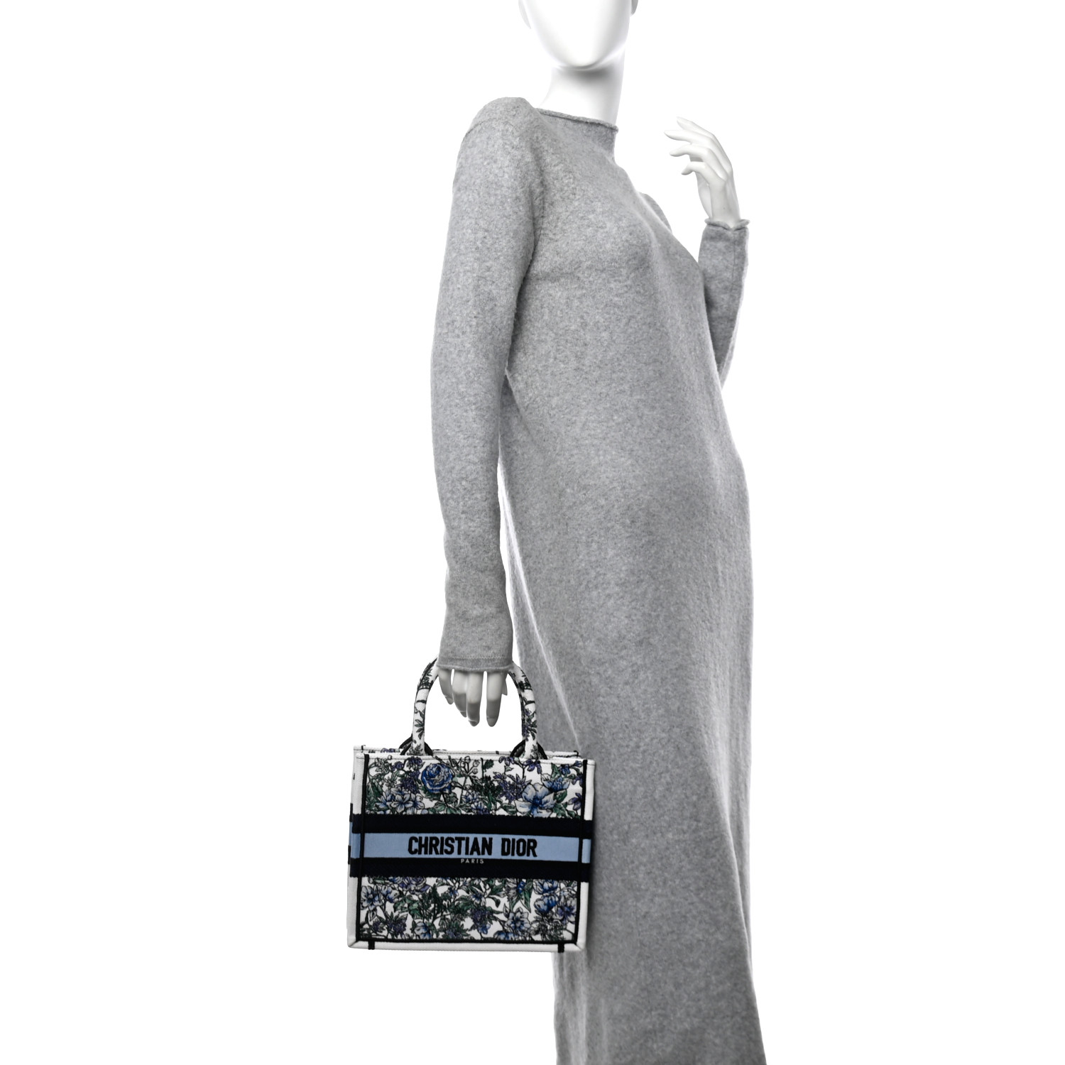 バッグ 753 Christian Dior canvas handbag CHRISTIAN DIOR Canvas Pixel Zodiac Embroidered Medium Lady D