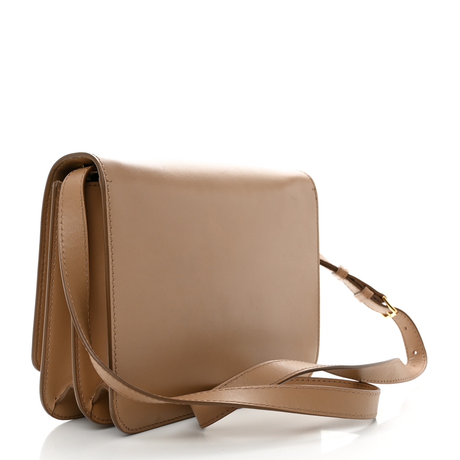 BURBERRY Calfskin Medium TB Bag Light Camel 1359426