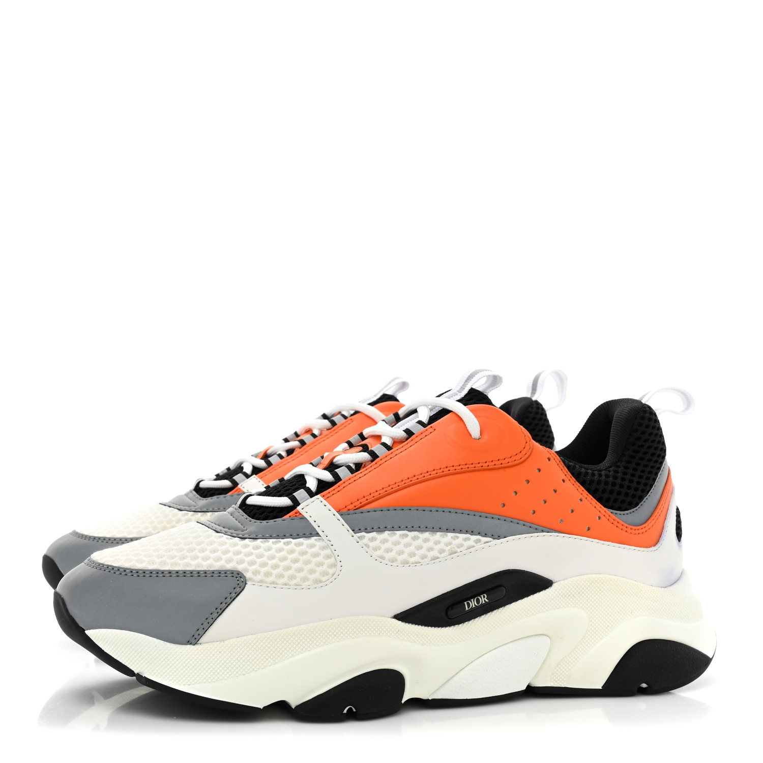 Christian Dior ドミノ CHRISTIAN DIOR Technical Mesh Calfskin Womens B22 Sneakers