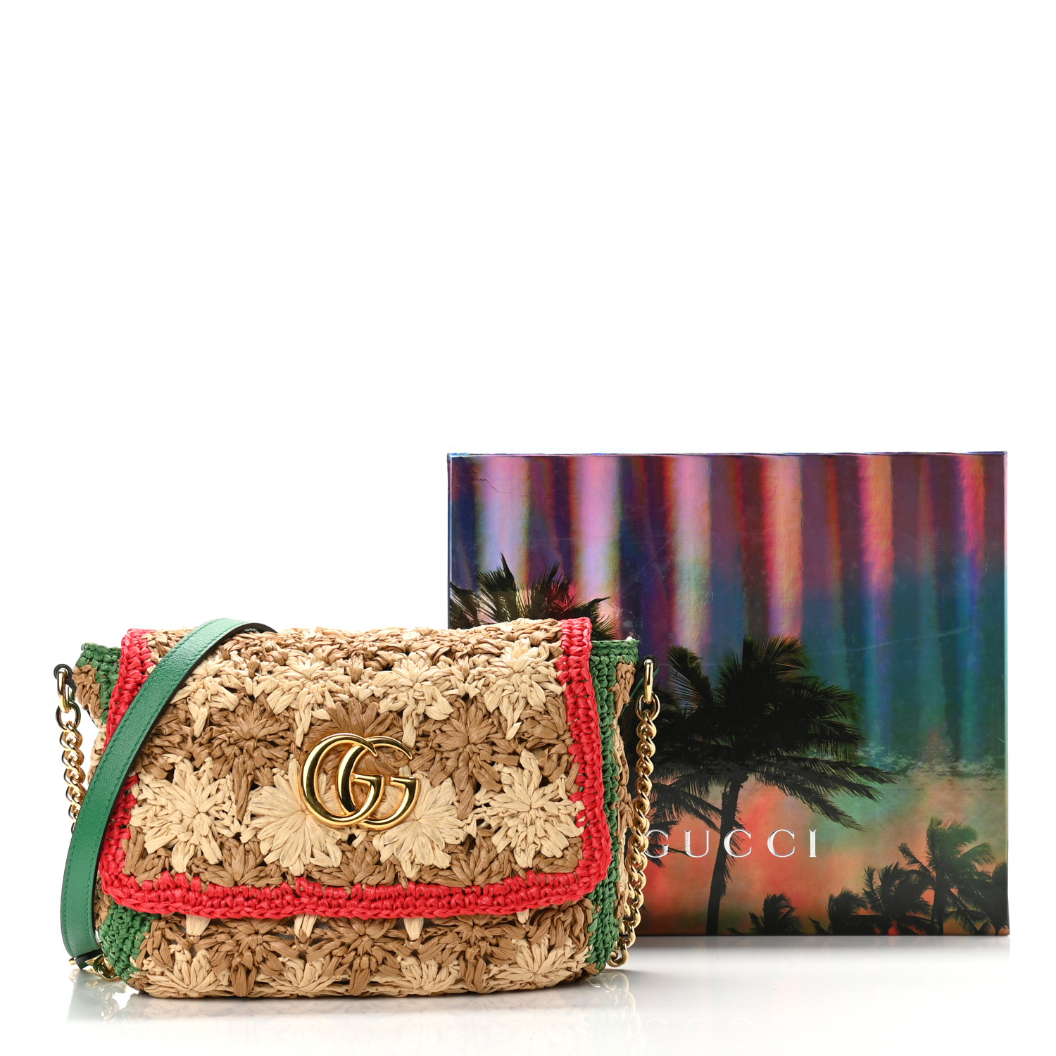 クラッチバッグ GUCCI EMBROIDERED RAFFIA GUCCI SUMMER CLUTCH Gucci Embroidered Raffiasummer Clutch in Metallic | Lyst