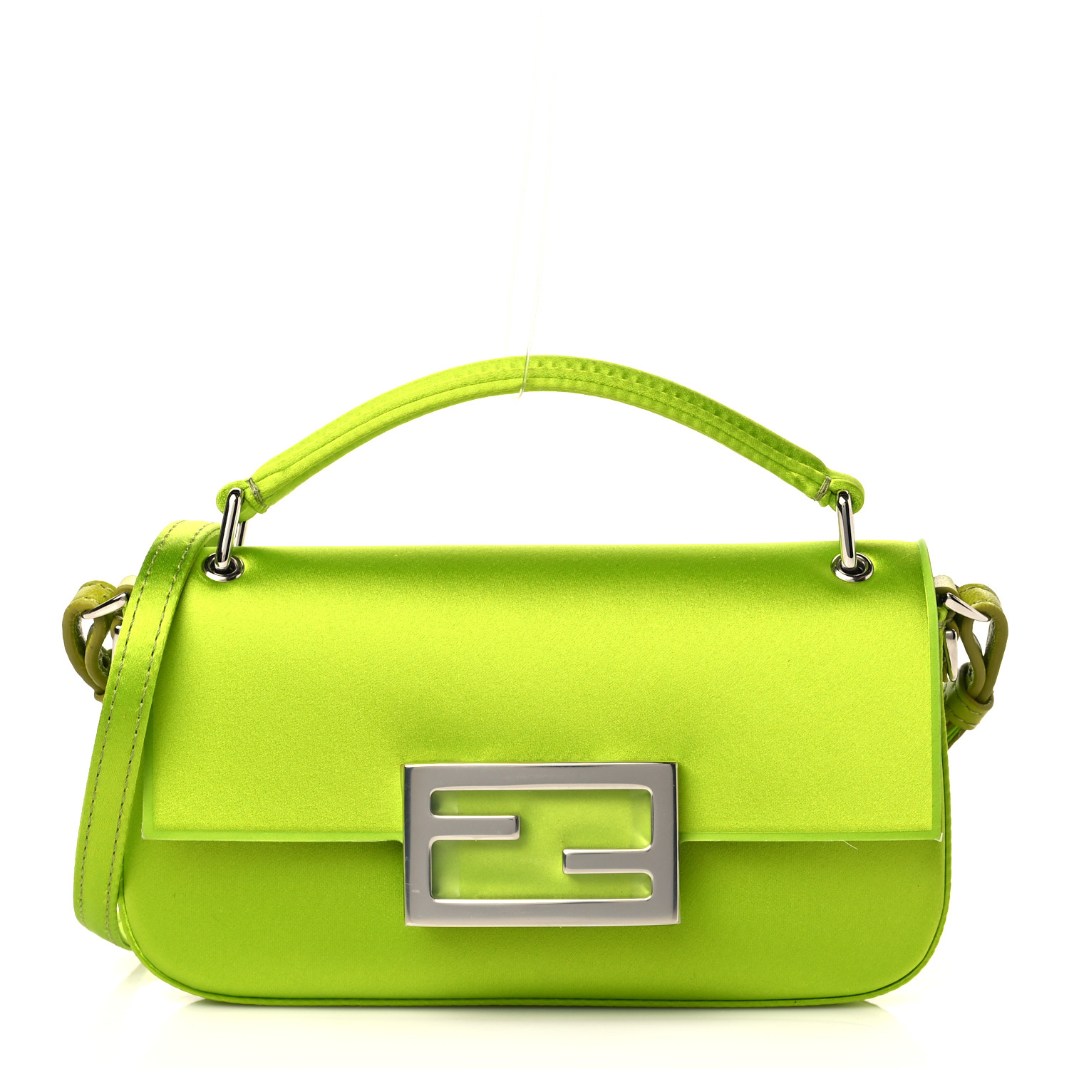 バッグ・カバンその他 Fendi Pastel Green Leather Baguette Phone Case Fendi Pastel Green Leather Baguette Phone Case | italist