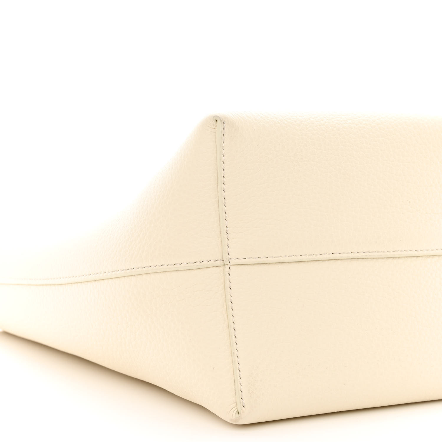 THE ROW Grained Calfskin Small N/S Park Tote Ivory 1428814