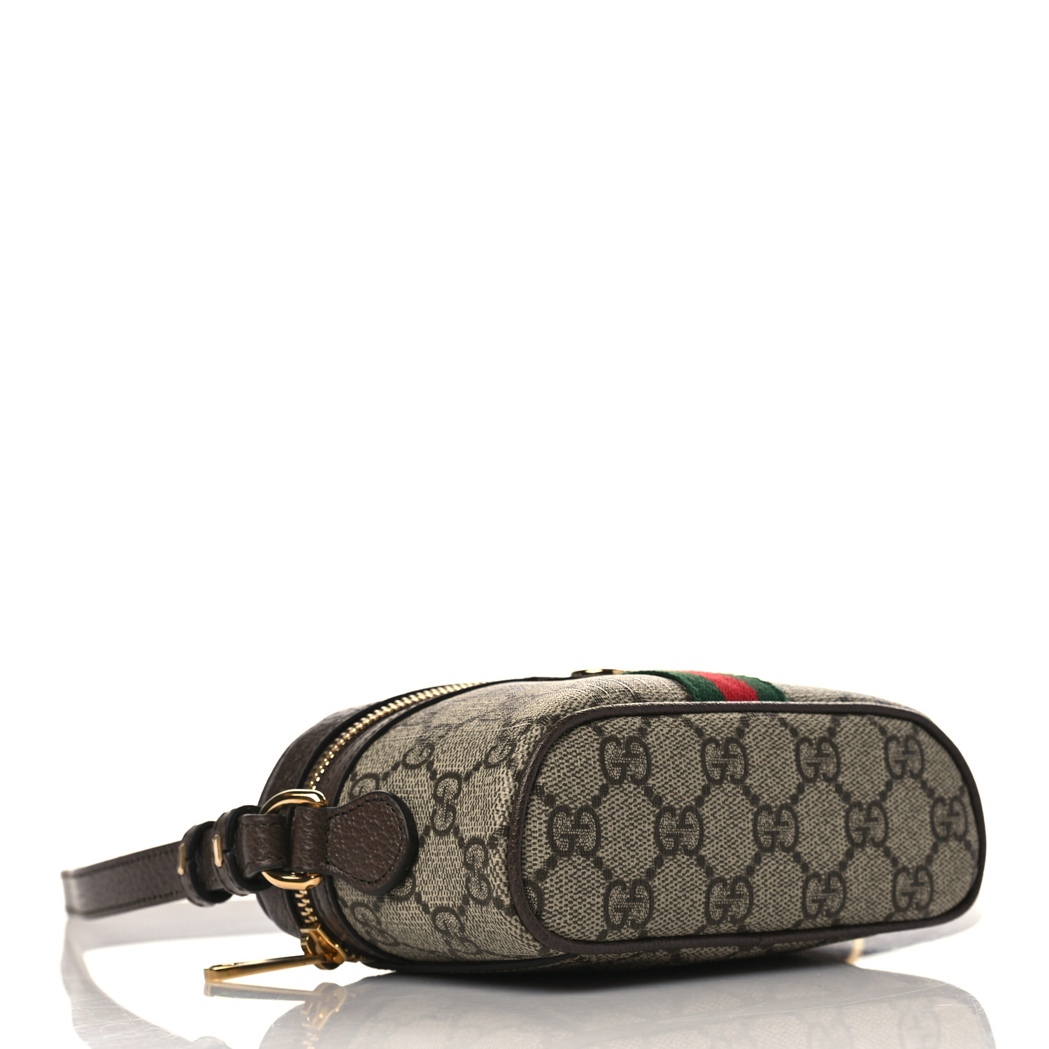 GUCCI GG Supreme Monogram Textured Calfskin Web Mini Ophidia