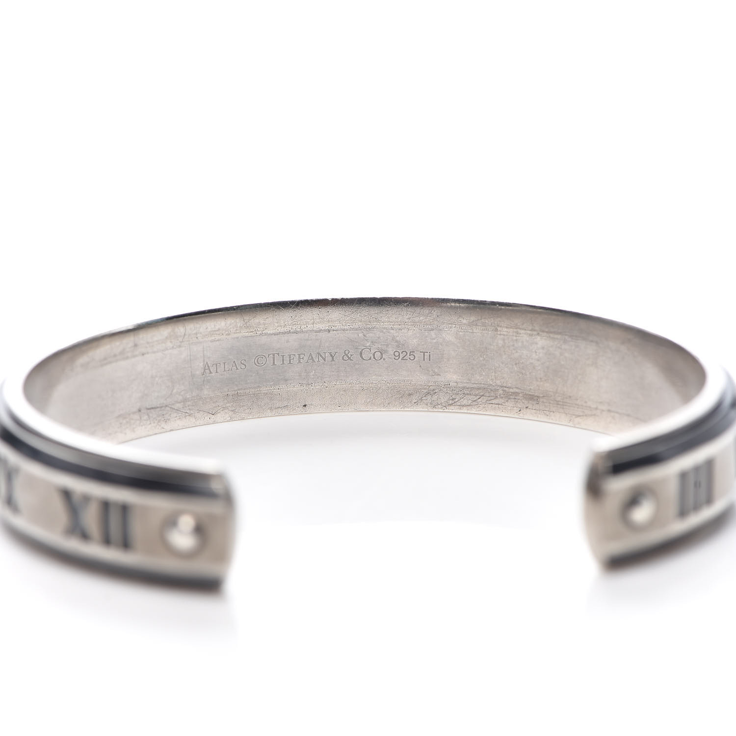 TIFFANY Sterling Silver Titanium Atlas Midnight Cuff