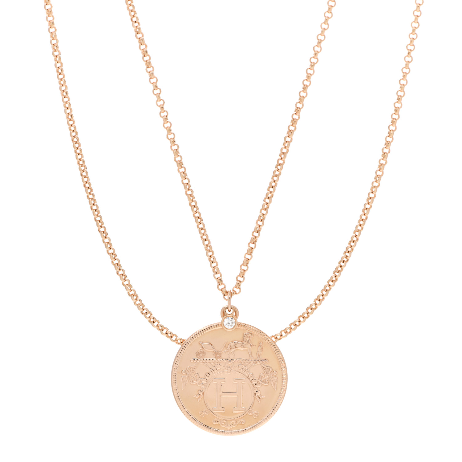 （HERMES）Ex-Libris long necklace MM Hermès Ex-Libris long necklace | Hermès USA