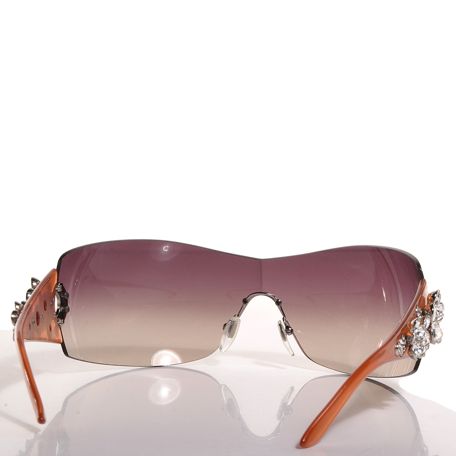 BULGARI BVLGARI Crystal Flower 652-B Sunglasses 88783