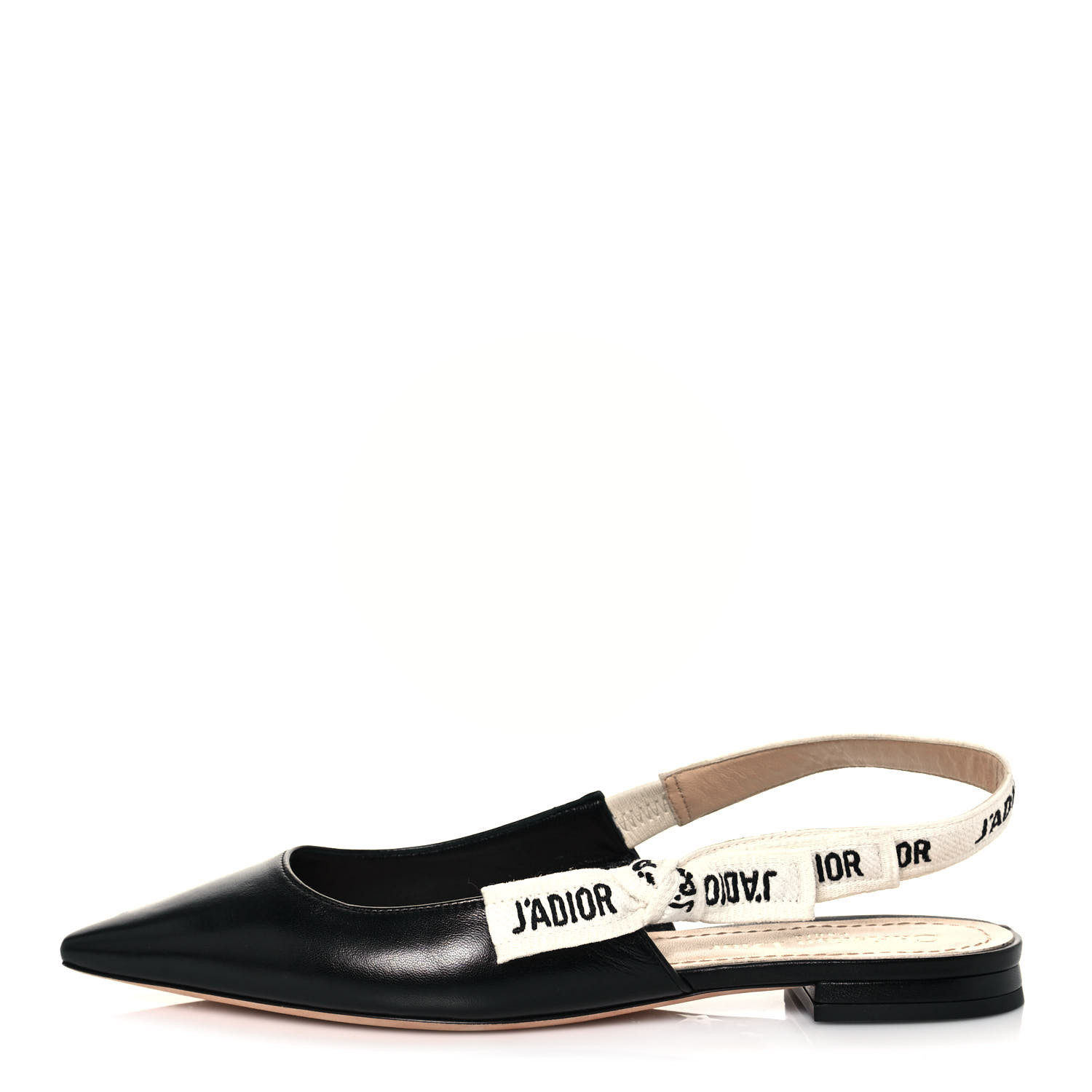 CHRISTIAN DIOR Lambskin Ribbon J'Adior Slingback Ballet