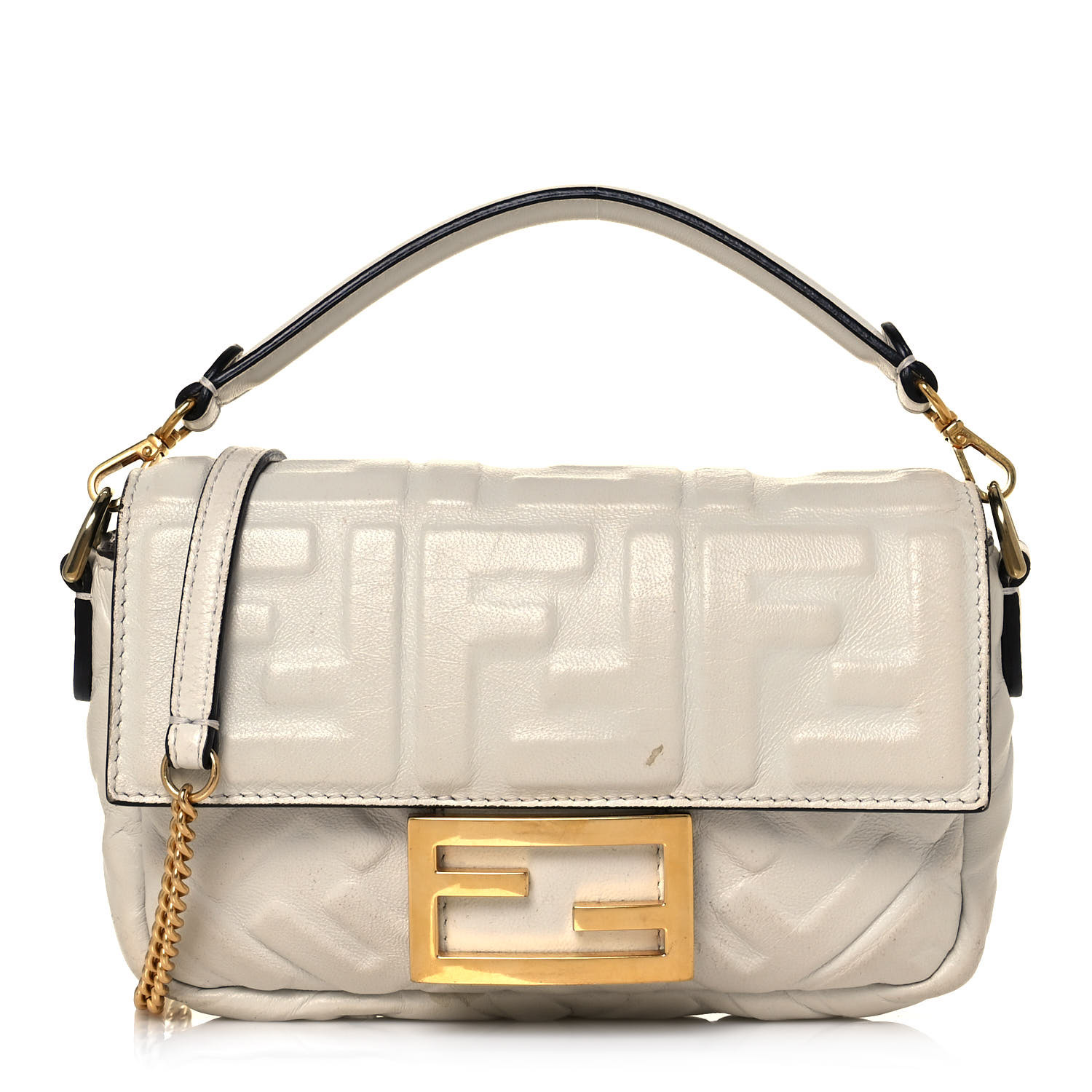 FENDI名刺入れCC CASE VIT.SOFT STAMPA FF 1974 FENDI Vitello Cruise F is Fendi FF 1974 Embossed Medium