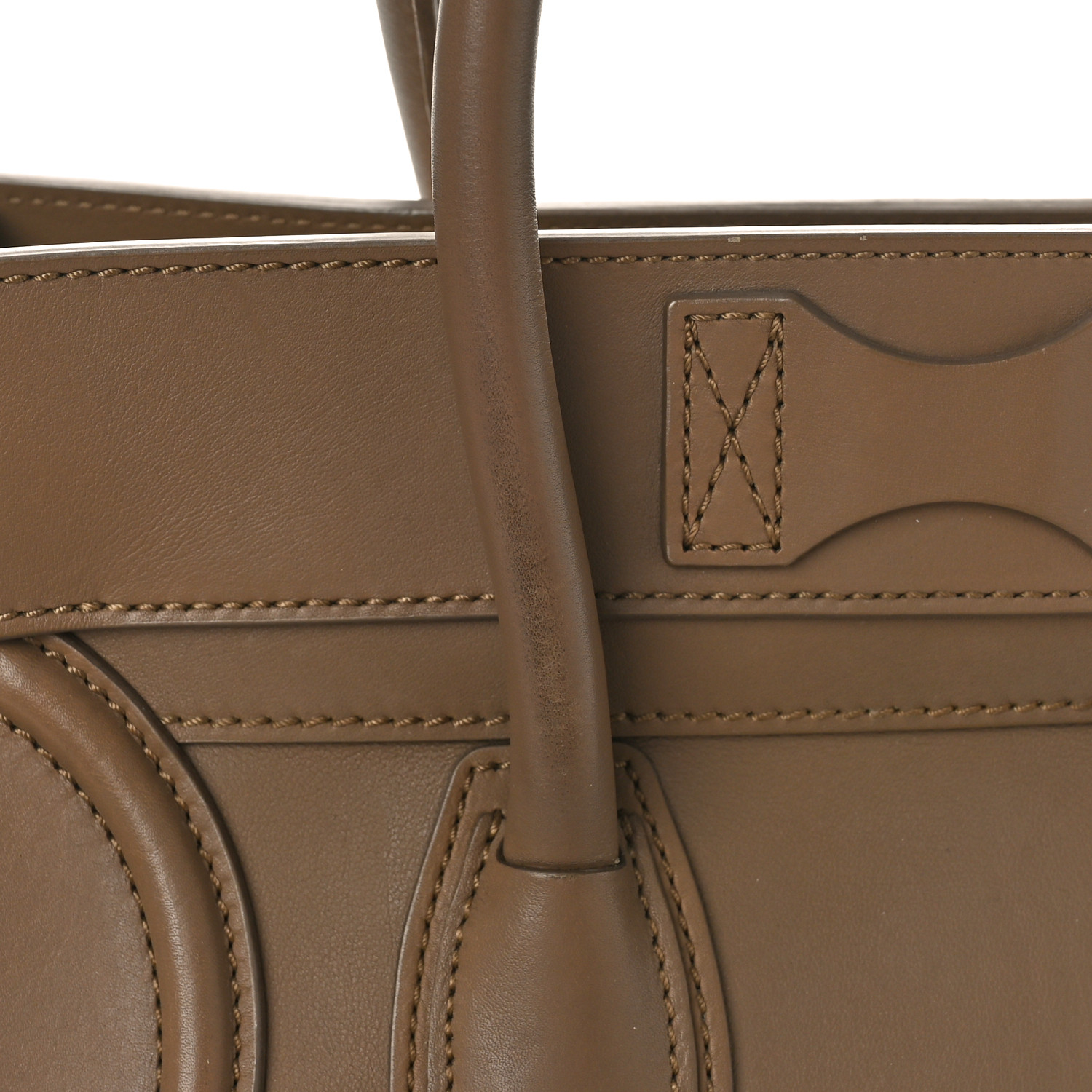 CELINE Smooth Calfskin Mini Luggage Camel 1453672 | FASHIONPHILE