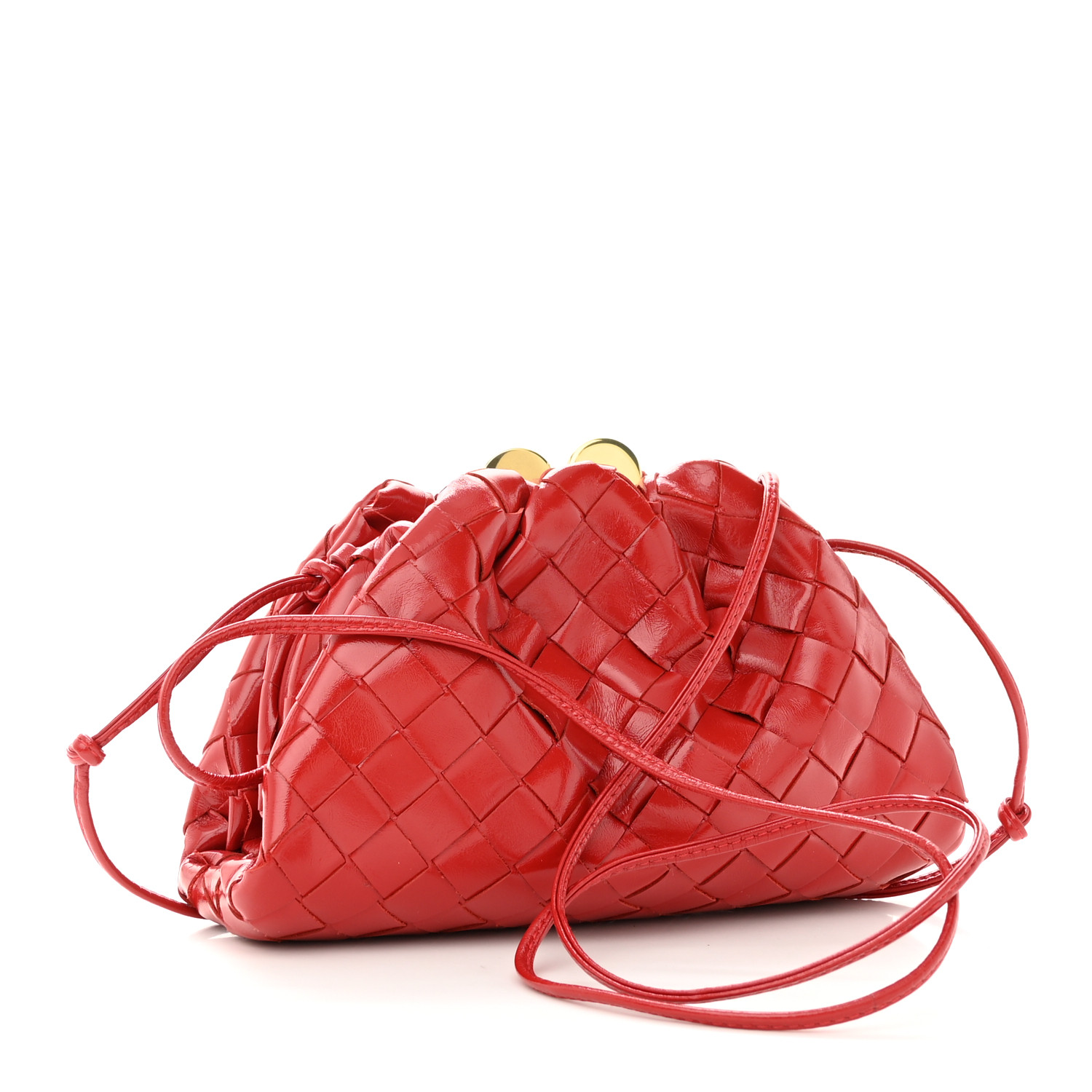 バッグ Bottega Veneta Mini The Pouch Red Bottega Veneta Mini Pouch - Luxe Du Jour