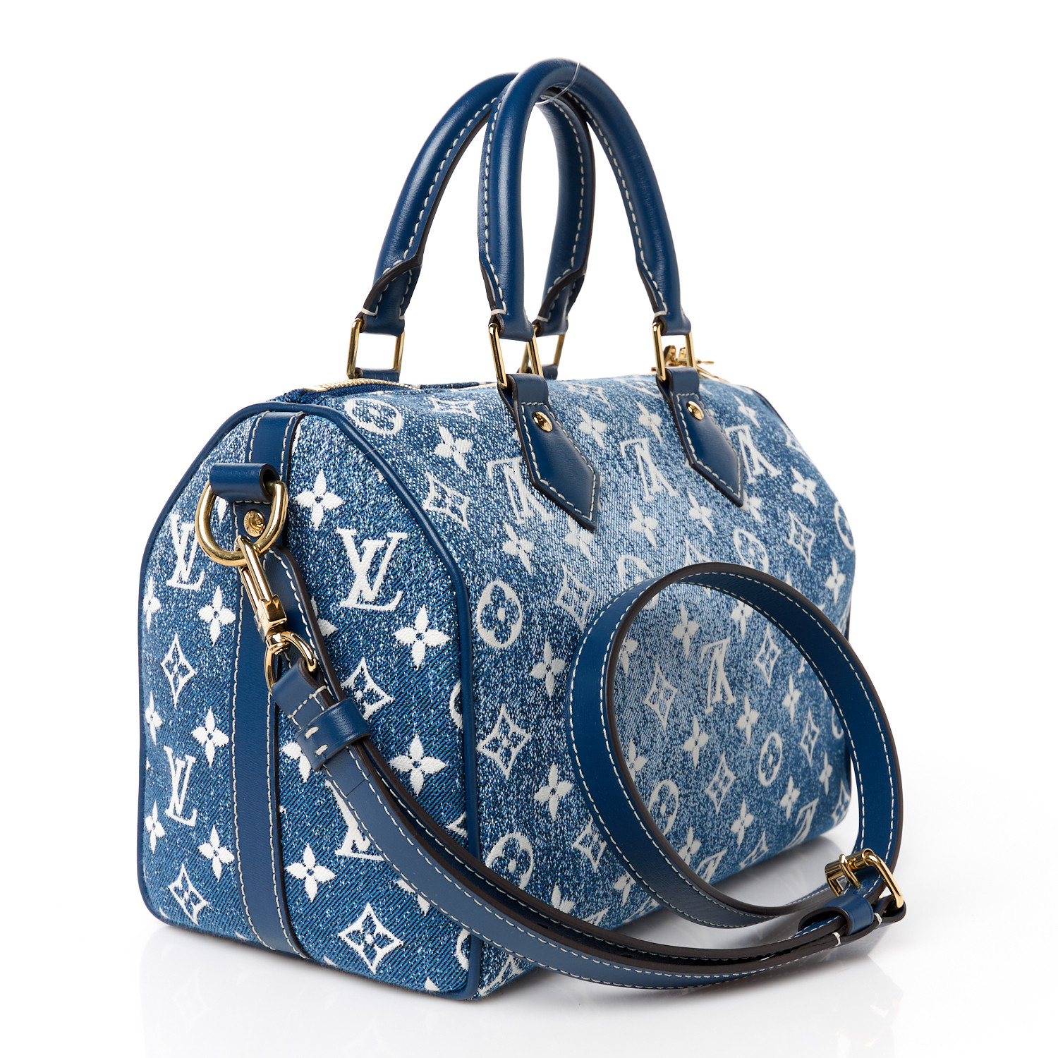 ルイヴィトン LOUIS VUITTON Monogram Jacquard Denim Speedy Bandouliere 25