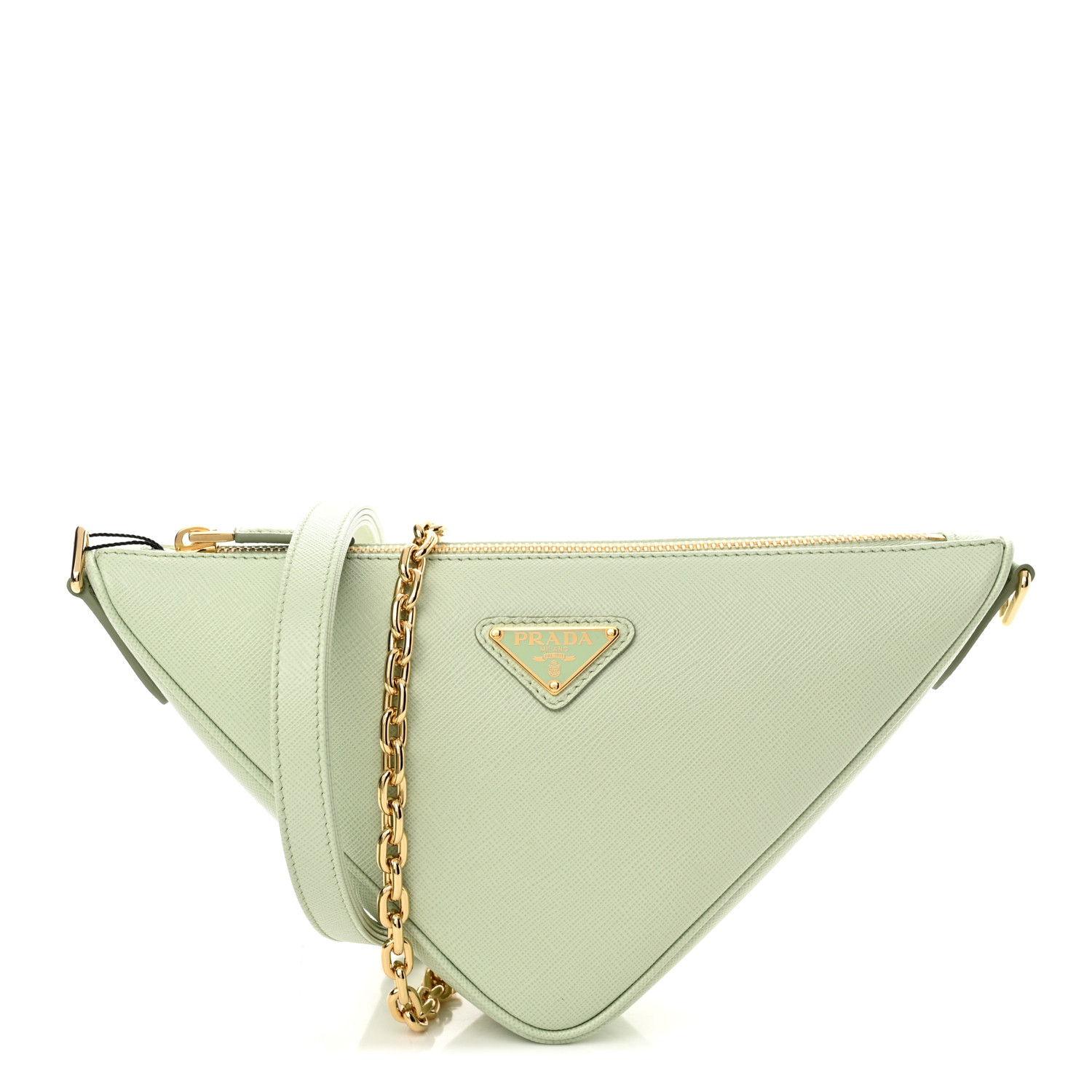 【関税＆送料込み】Prada Triangle-Logo Embossed-Crocodile S PRADA Handbag BR2874 Triangle with logo Crocodile embossed