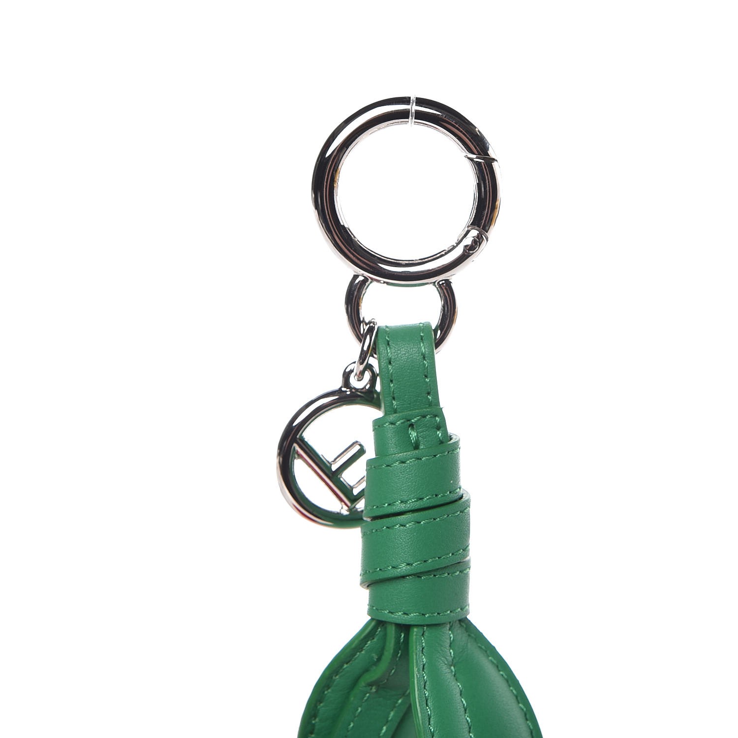 FENDI Mink Fur Vitello Dolce F is Fendi Cherry Bag Charm