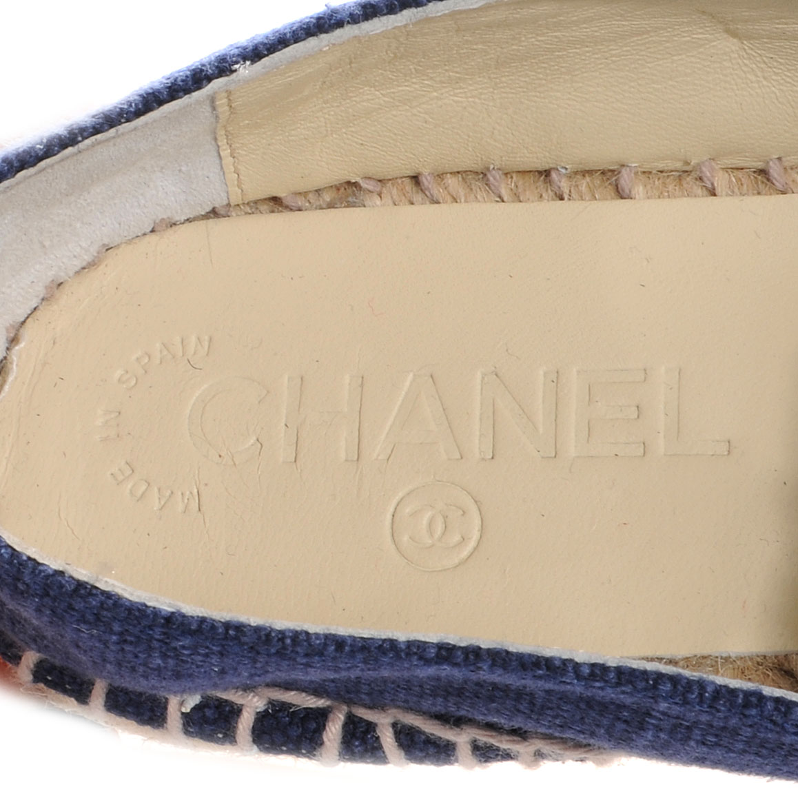 CHANEL Denim Espadrilles Blue Black 39 59039 | FASHIONPHILE