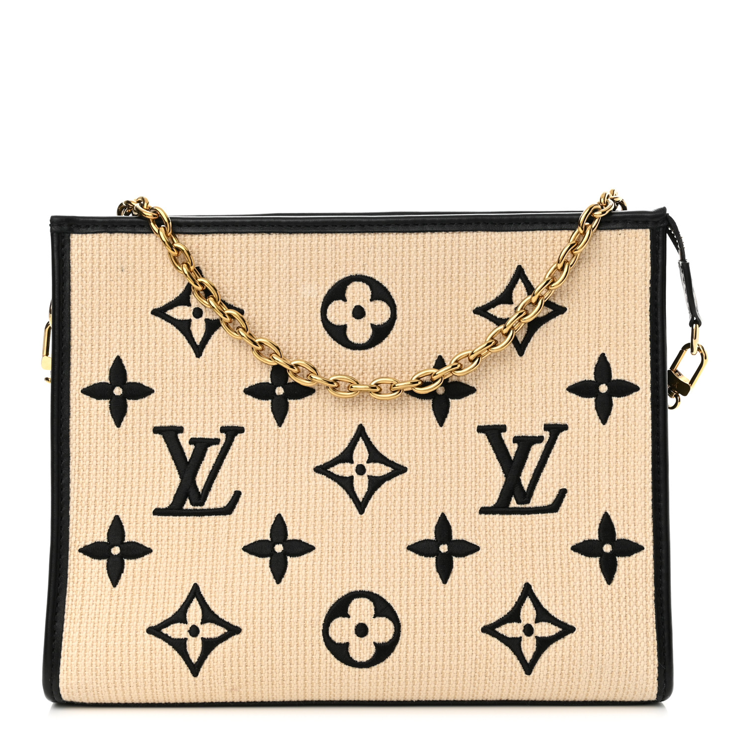 【SALE】LOUIS VUITTON/TOILETRY POUCH ON CHAIN BAG(天然素材） Louis Vuitton Toiletry Pouch On Chain Monogram in Coated