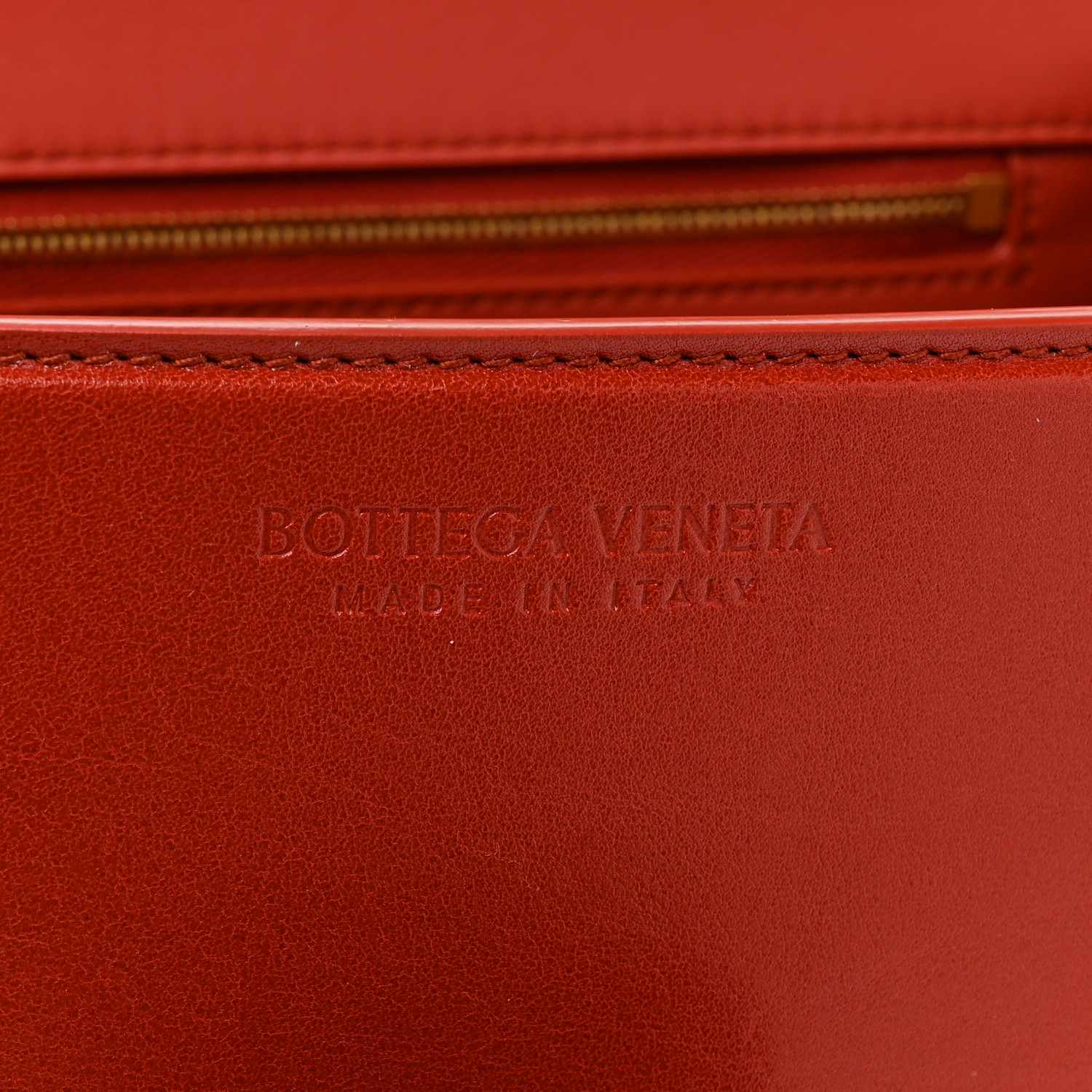 BOTTEGA VENETA Calfskin Medium Desiree Shoulder Bag Red