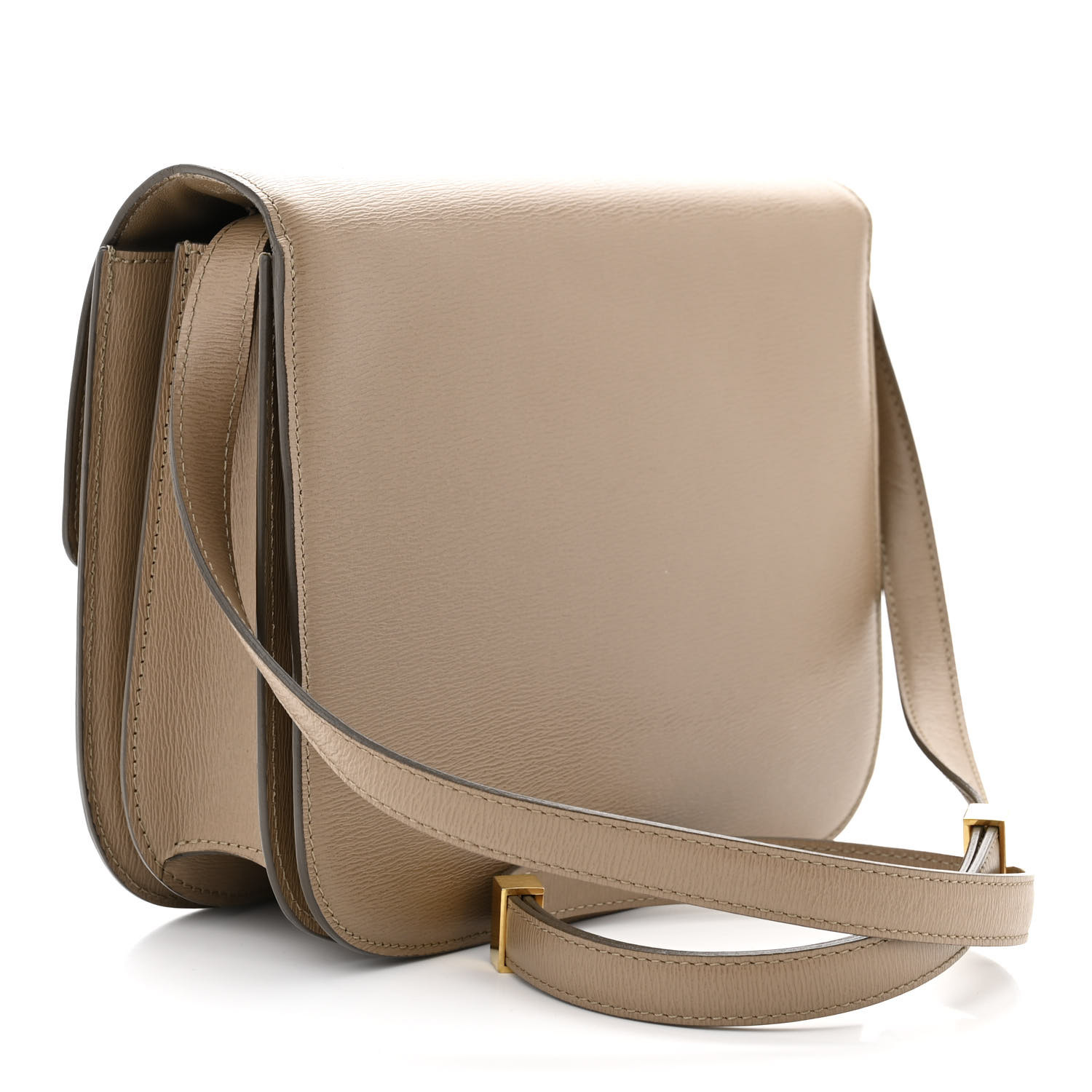CELINE Liege Calfskin Medium Classic Box Flap Bag Taupe 3