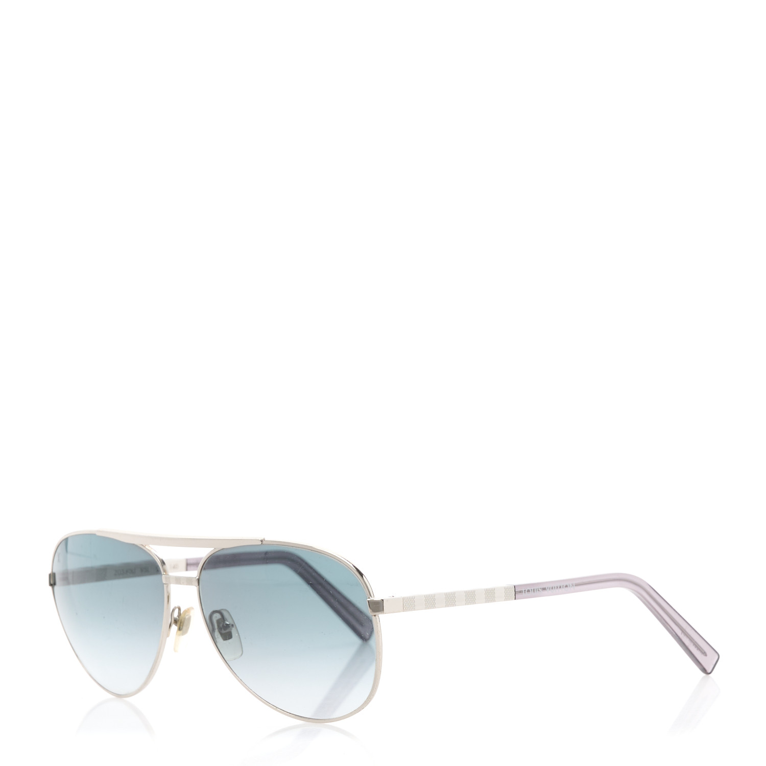 LOUIS VUITTON Metal Attitude Pilote Sunglasses Z0340U Azur