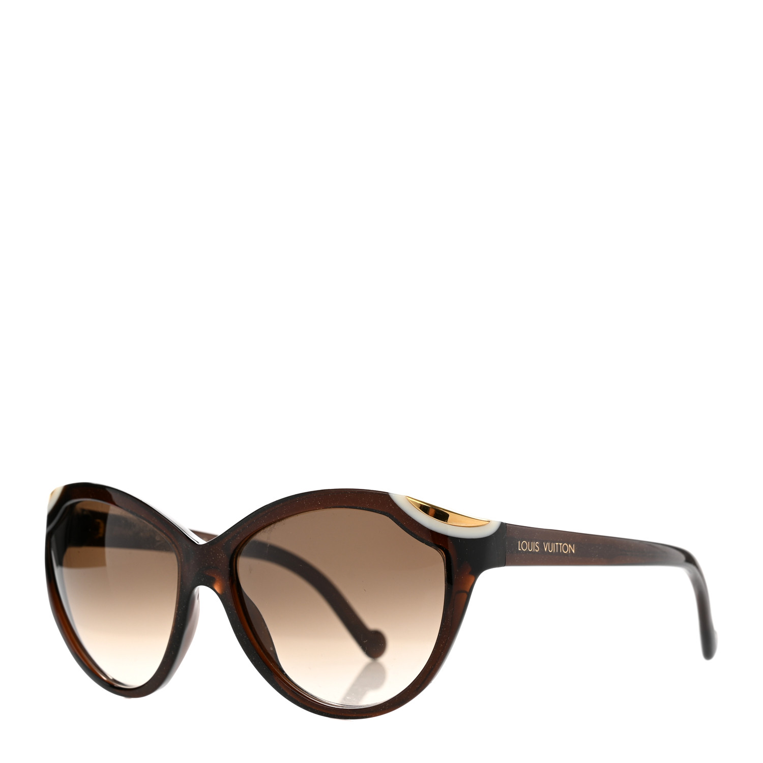 Louis Vuitton ブラウン サングラス ZO487E 140 LOUIS VUITTON Ivy Cat Sunglasses Z0748W Brown 1189448