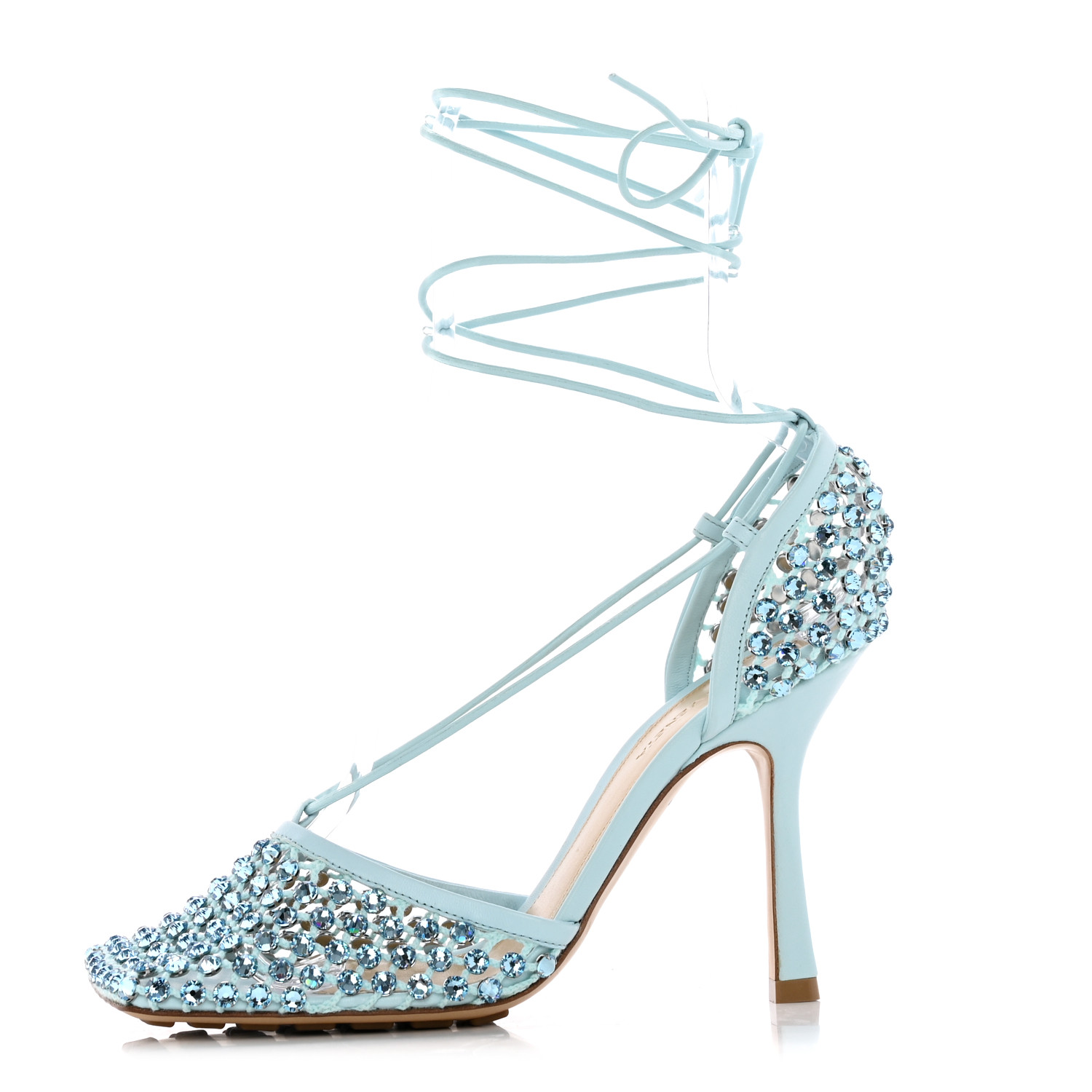 【関税&送料込】Bottega Veneta Crystal-Embellished Mesh And BOTTEGA VENETA Mesh Nappa Crystal Embellished Sparkle