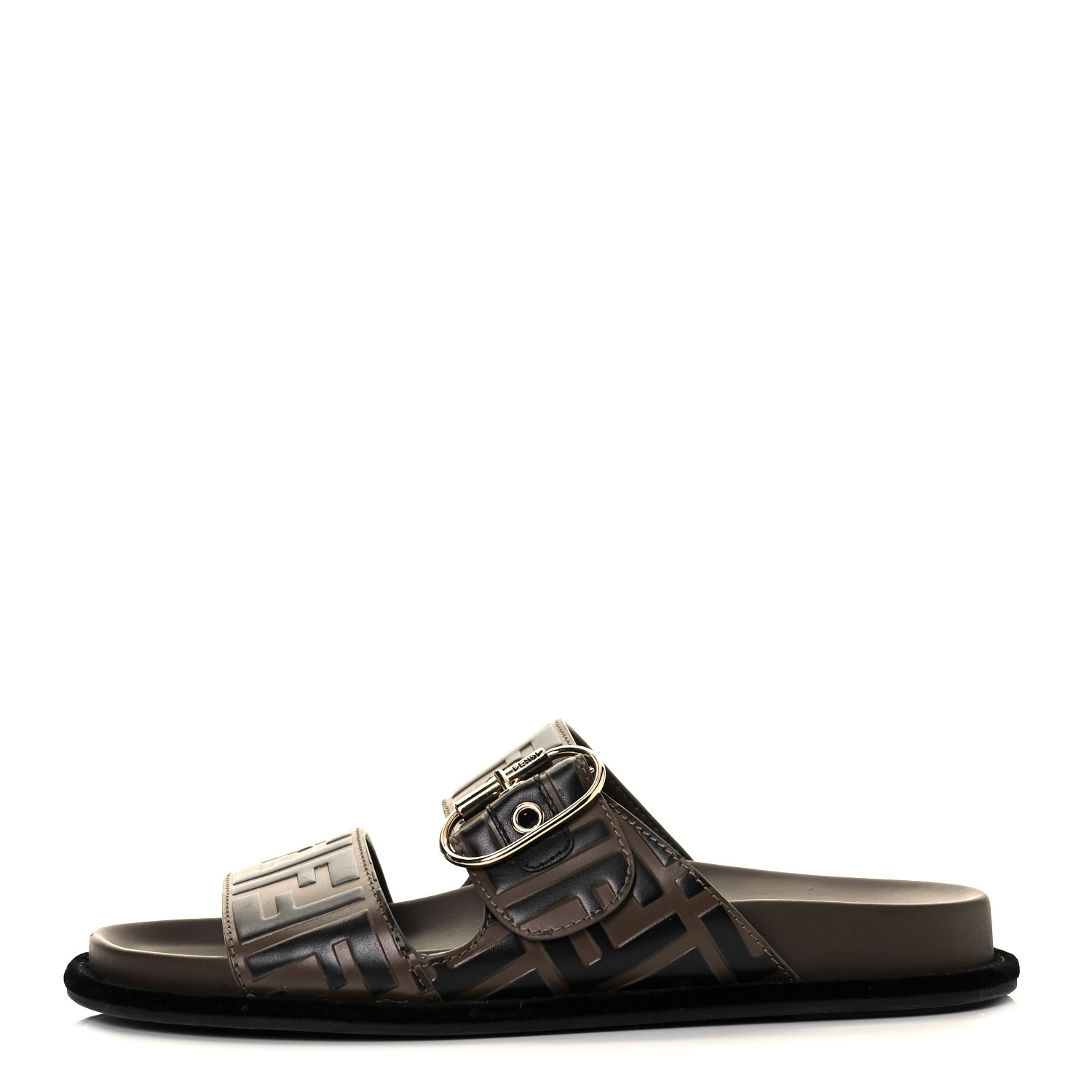 サンダル FF LEATHER SANDALS GEN-FF-BUCKLE-TWO-BAR-LEATHER-