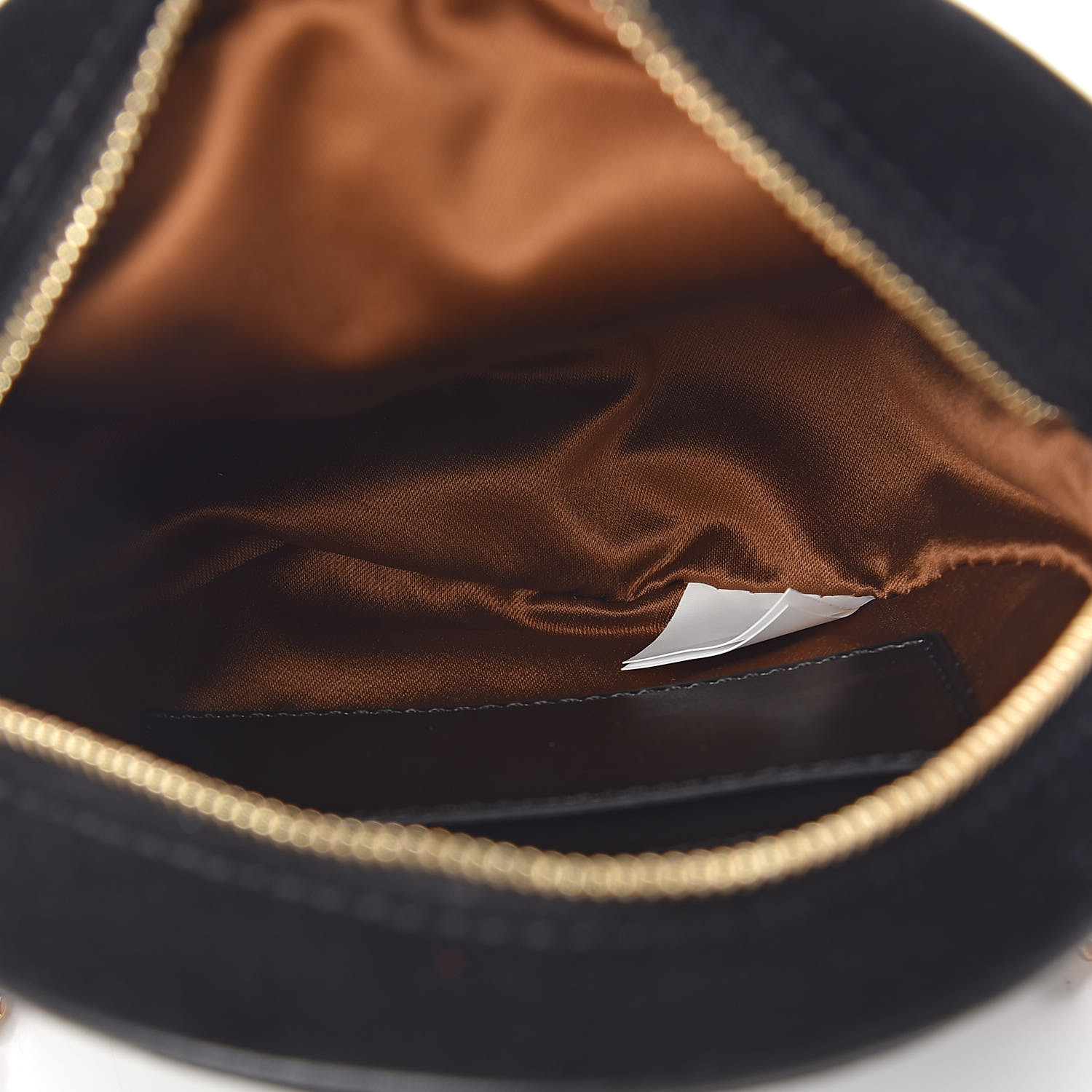 STELLA MCCARTNEY Velvet Crystal Monogram Mini Round