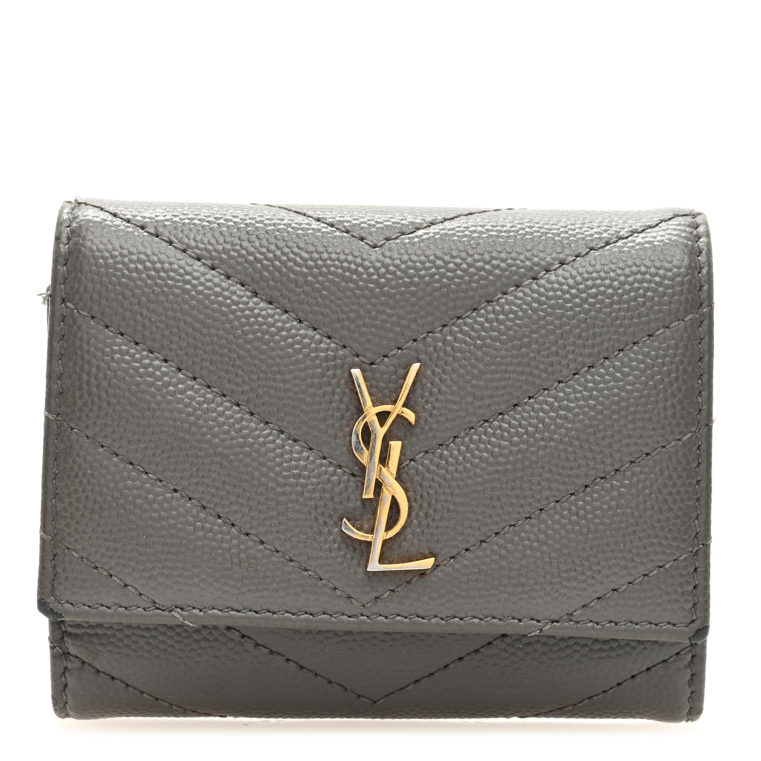 ホットなアイテム、ホットな節約 SAINT LAURENT Grain de Poudre Matelasse Cassandre Monogram 小物