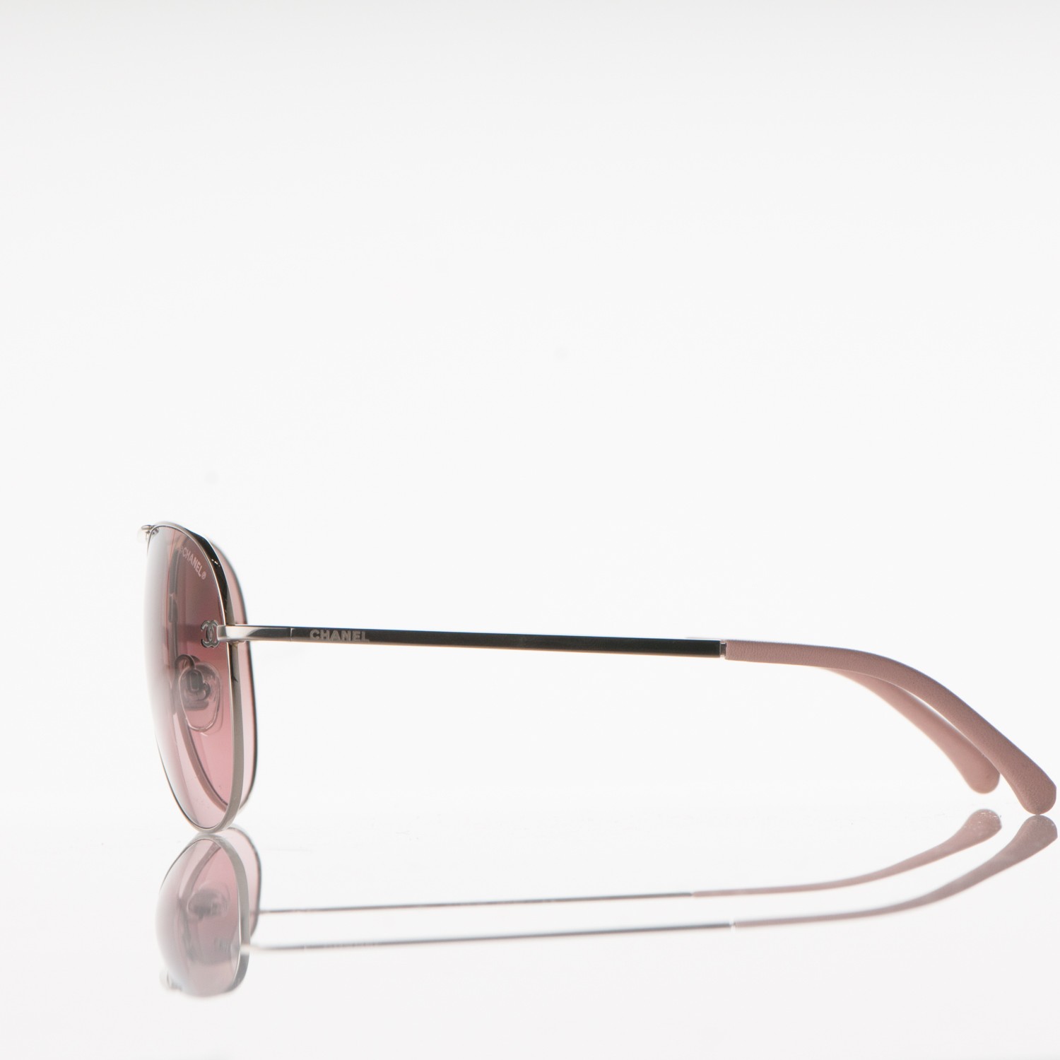 CHANEL CC Aviator Sunglasses 4189-T-Q Pink 175380 | FASHIONPHILE