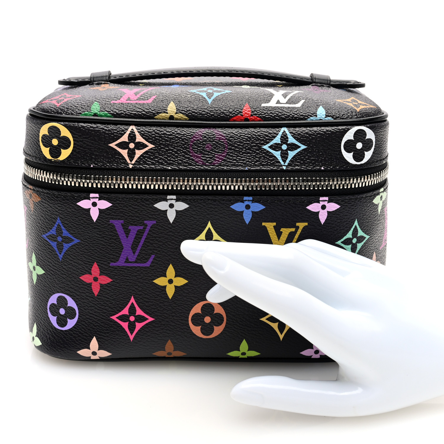 関税込 limited collection LV x TM Nice Mini M14181 LOUIS VUITTON LV X TM Monogram Multicolor Nice Mini Black