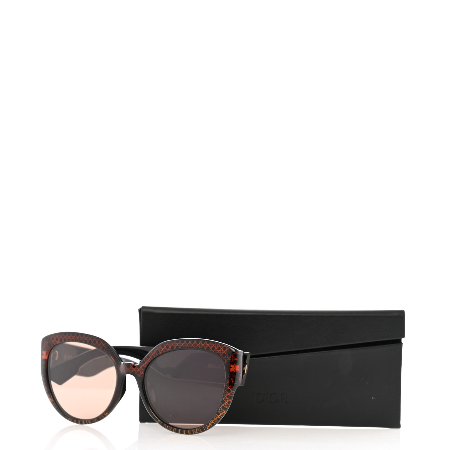 Dior サングラス キャットアイ Brown CHRISTIAN DIOR Acetate DDiorF Cat Eye Sunglasses Brown
