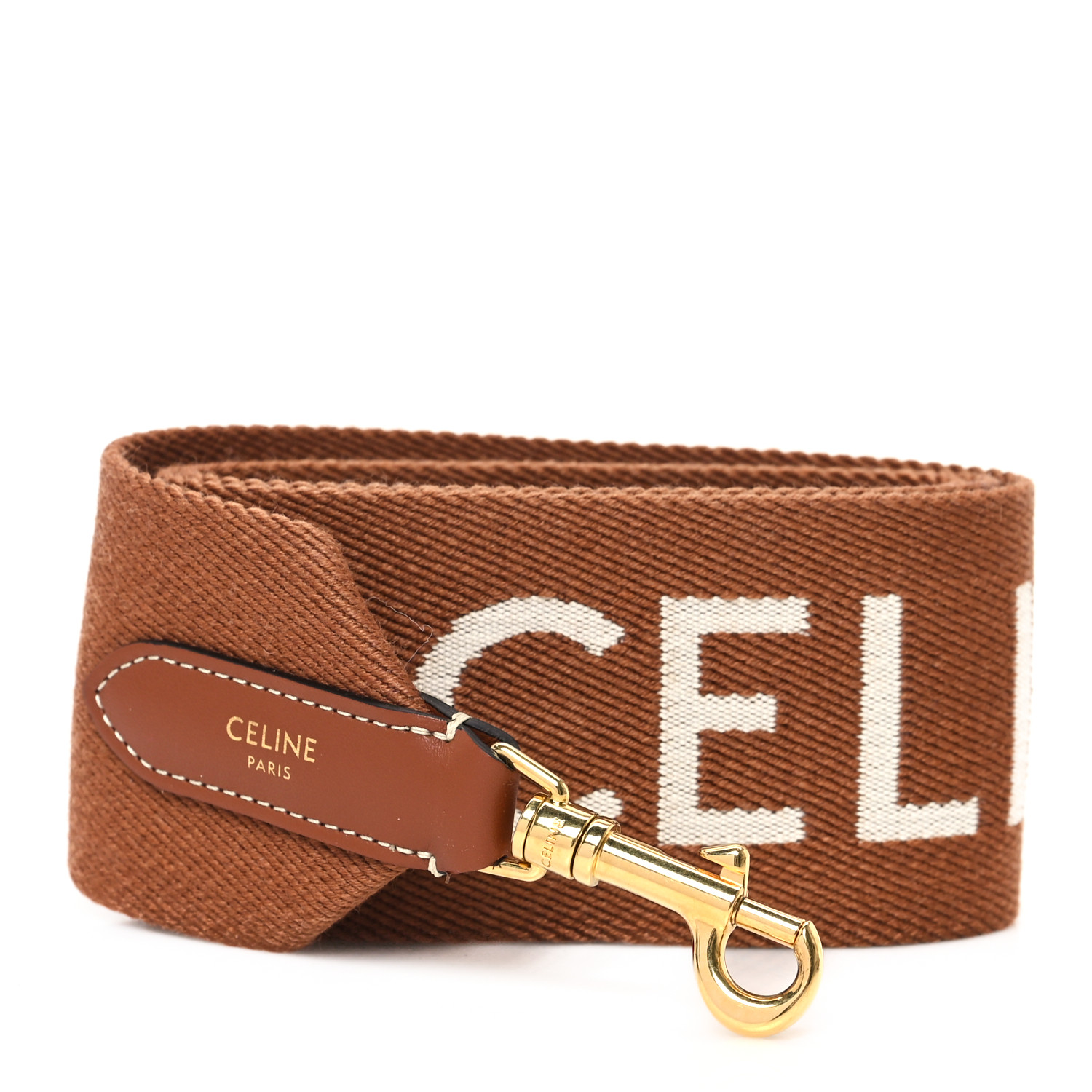 【国内発送】LONG STRAP IN WOOL WITH CELINE JACQUARD Long Strap in Wool with Celine jacquard - GREY / WHITE | CELINE