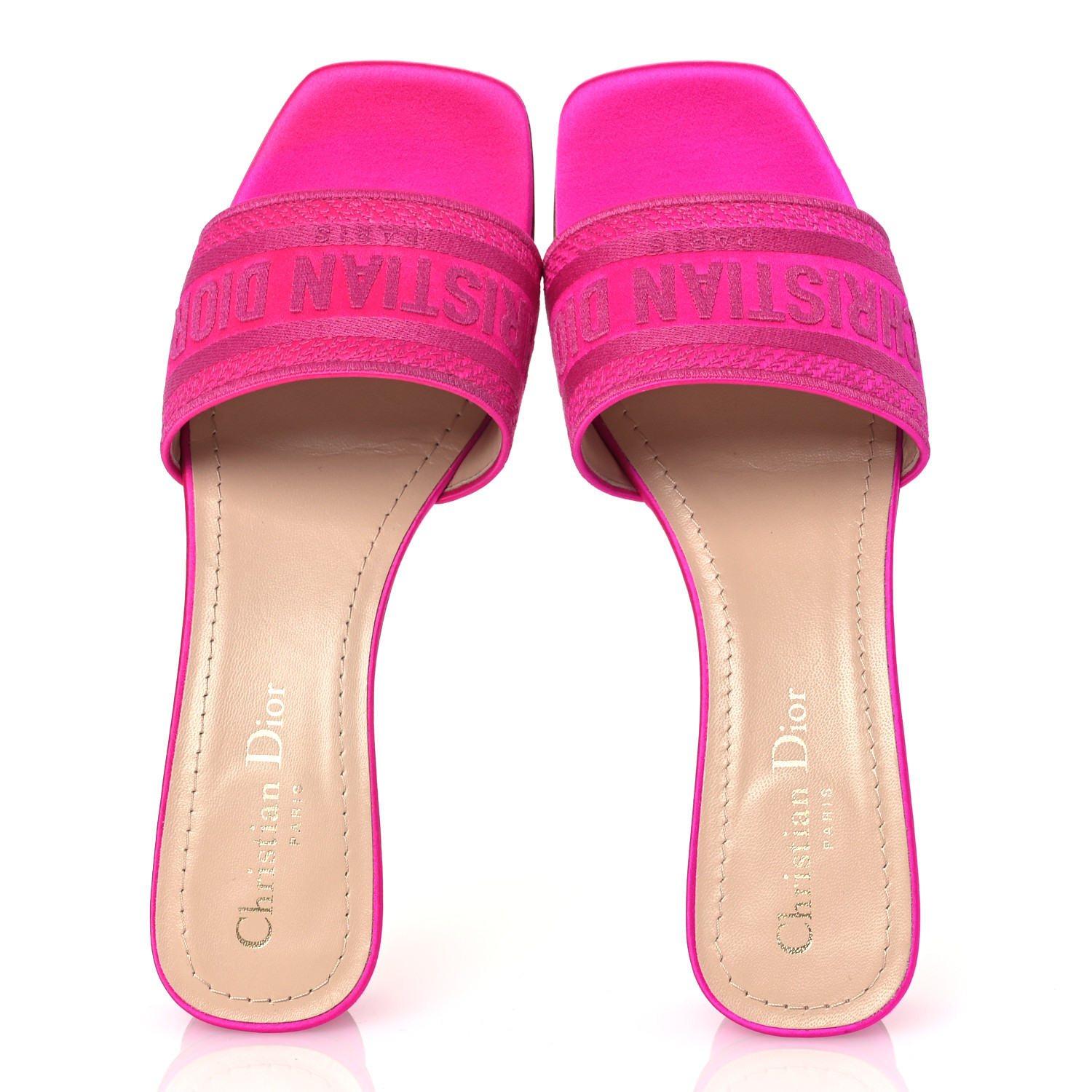 CHRISTIAN DIOR Satin Dioriviera Embroidered Dway 35mm Slide