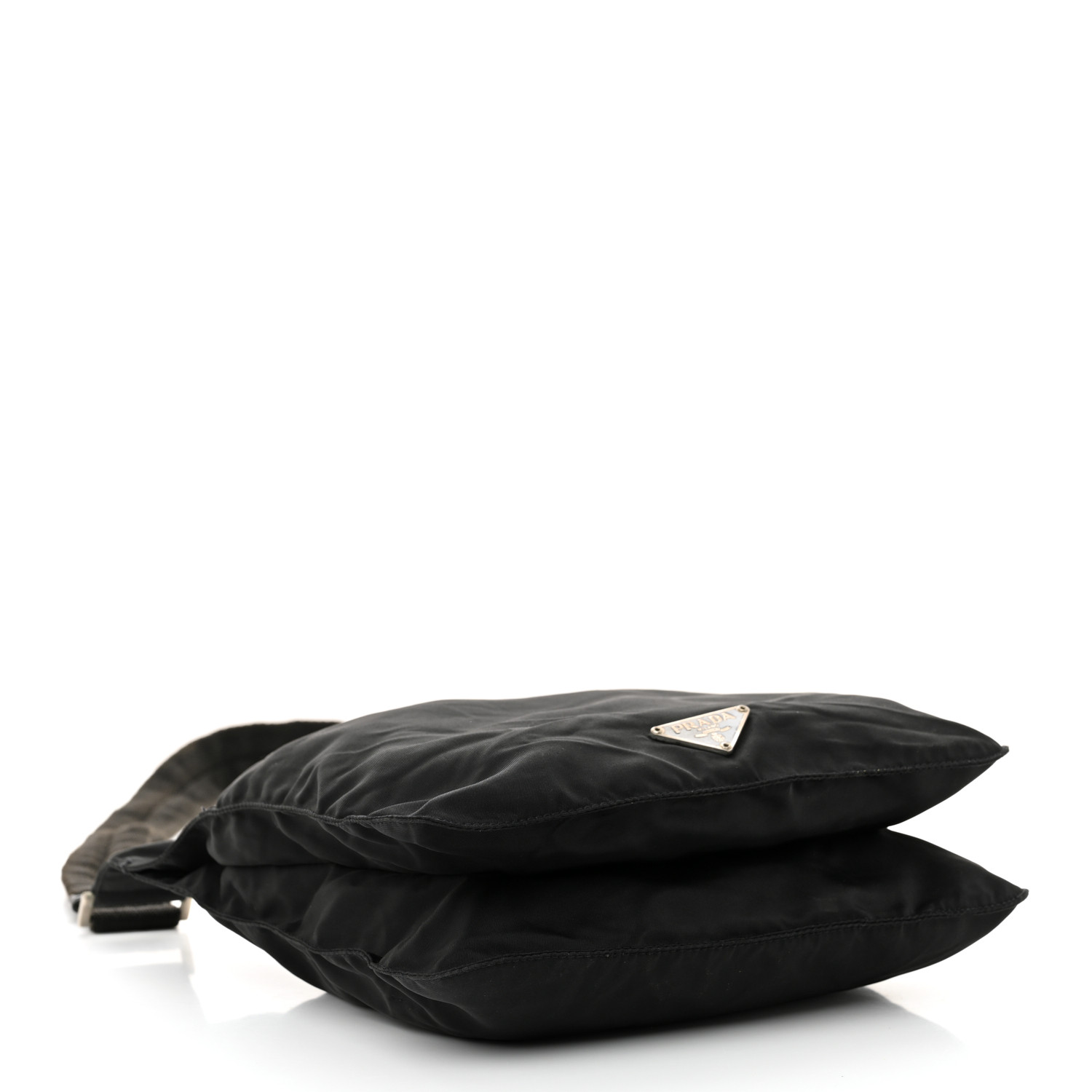 PRADA Tessuto Nylon Sport Shoulder Bag Black 1646535