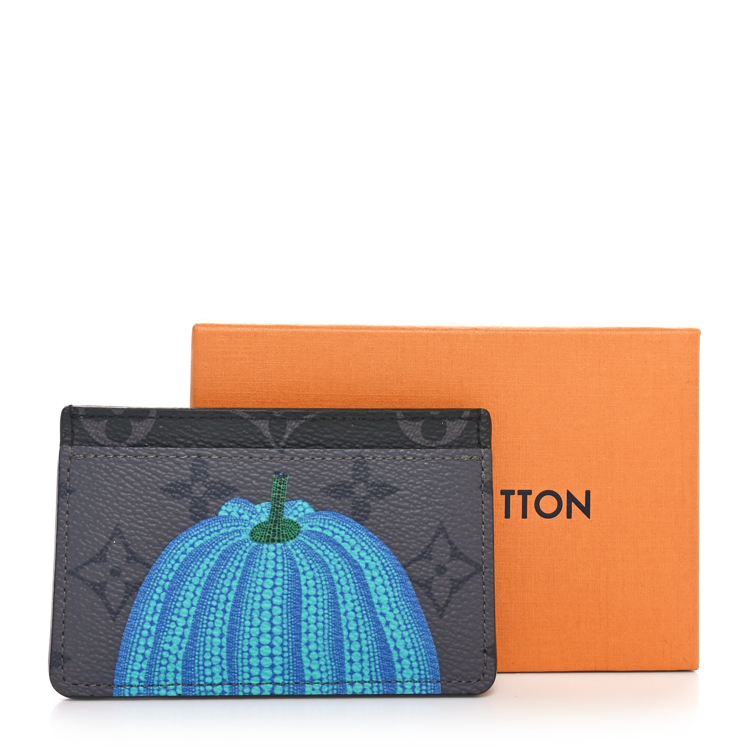 LOUIS VUITTON LV X YK Monogram Eclipse Reverse Pumpkin Card