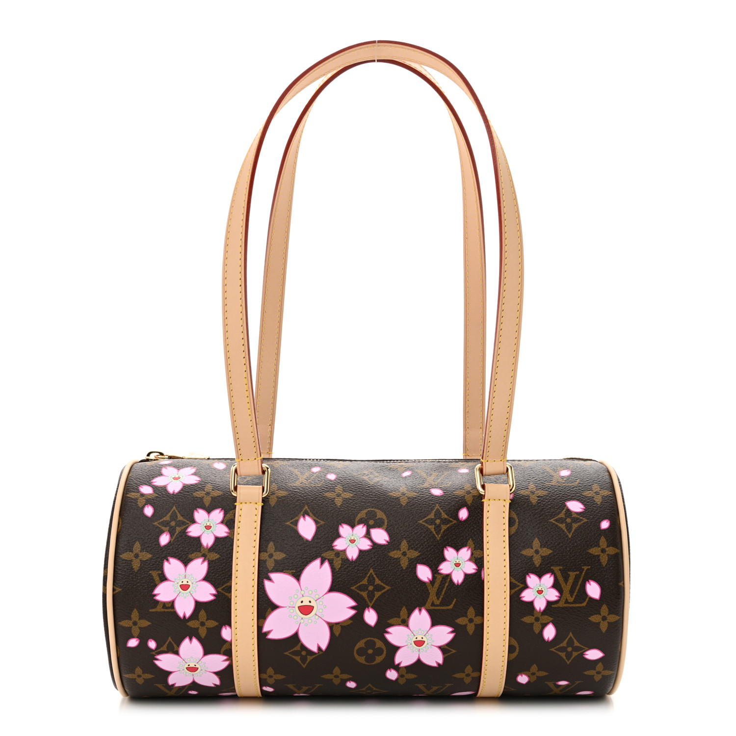 桜カラー☆【LOUIS VUITTON】LV × TM ナノ・バケット LOUIS VUITTON LV X TM Monogram Cherry Blossom Papillon
