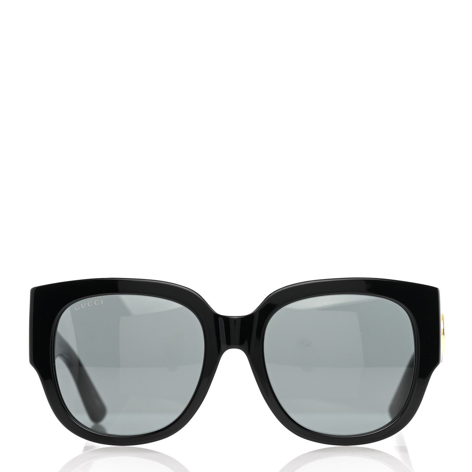 GUCCI Acetate Square Frame Sunglasses GG0142SAN Black