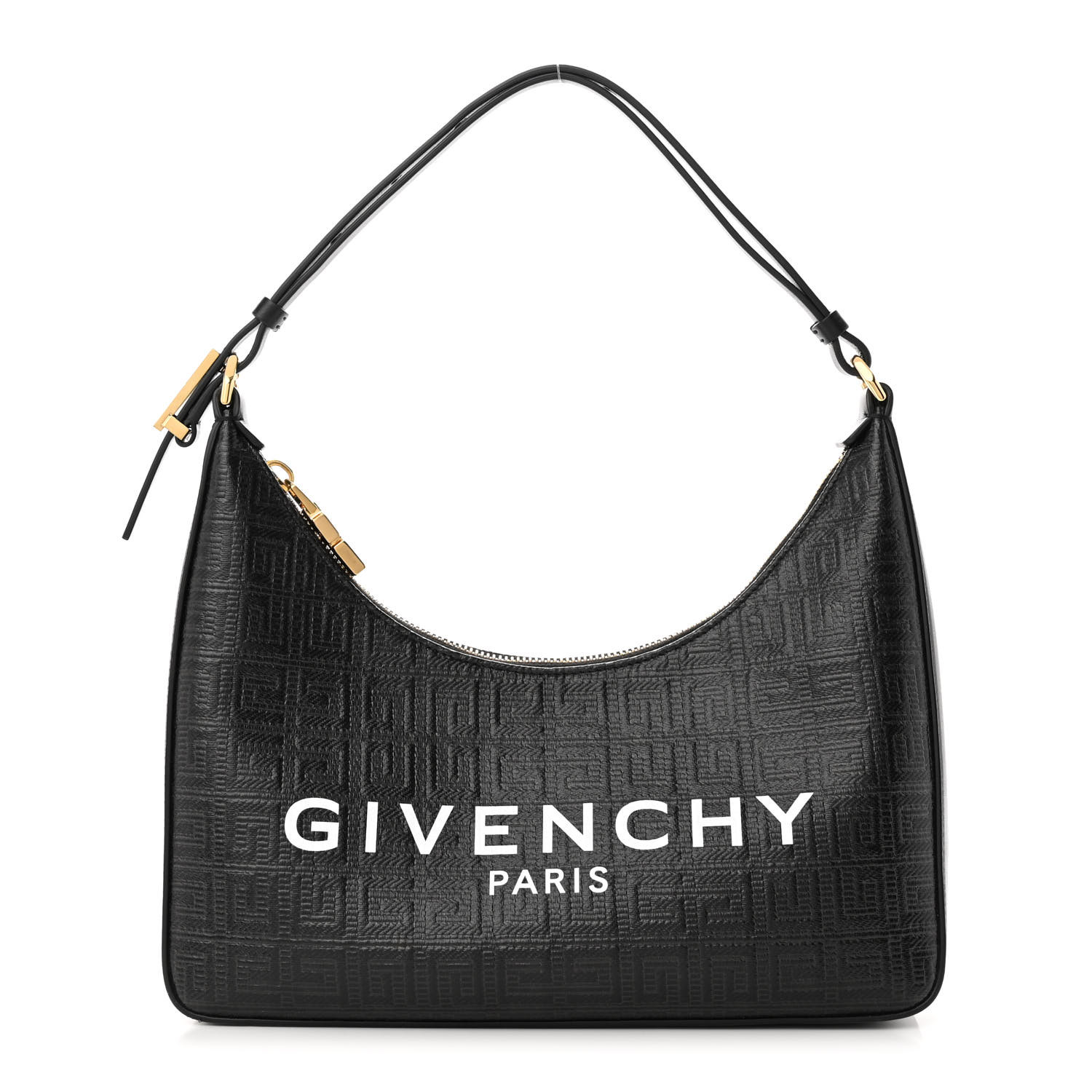 GIVENCHY Coated Canvas Logo 4G Embossed Small Moon Cut Out