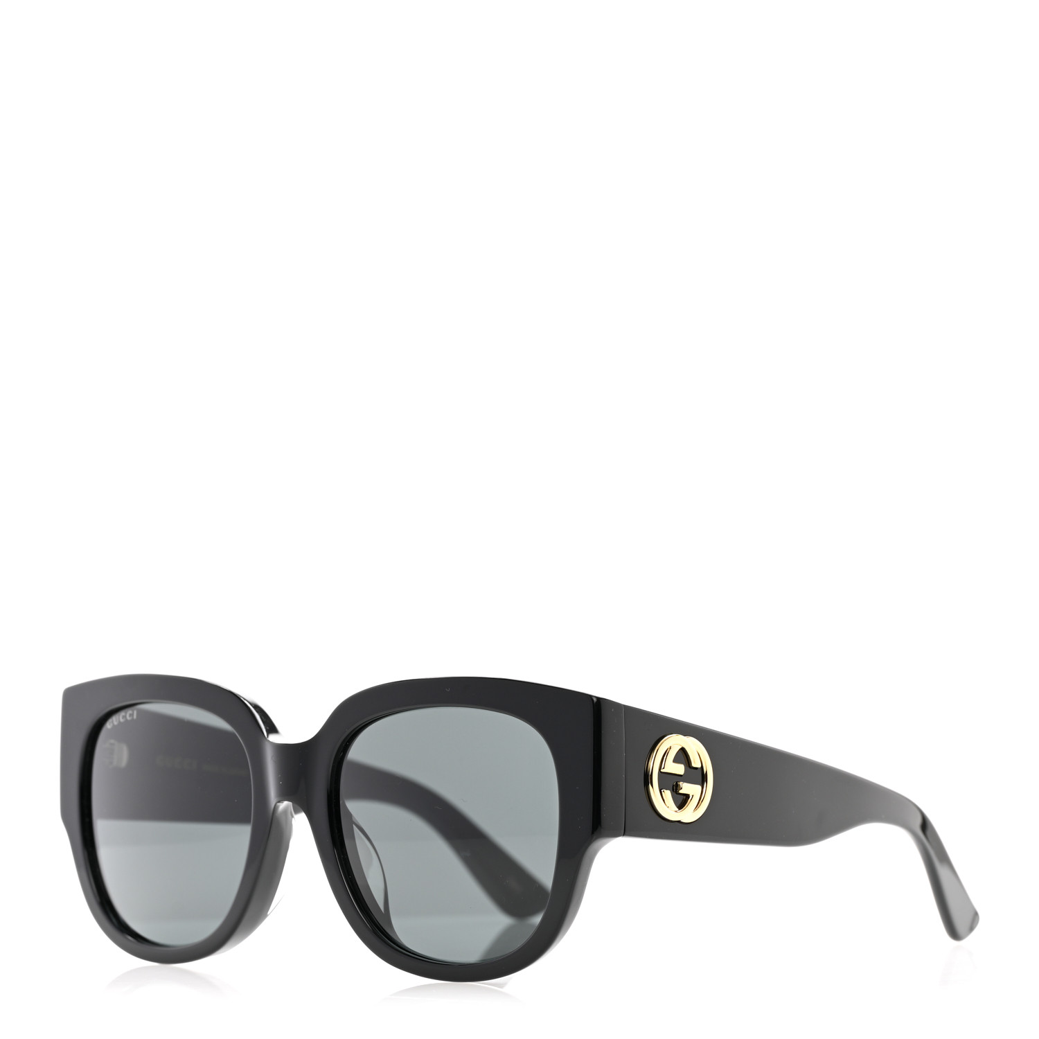 Gucci★素敵！GG0142SAN Sunglasses GUCCI Acetate Square Frame Sunglasses GG0142SAN Black