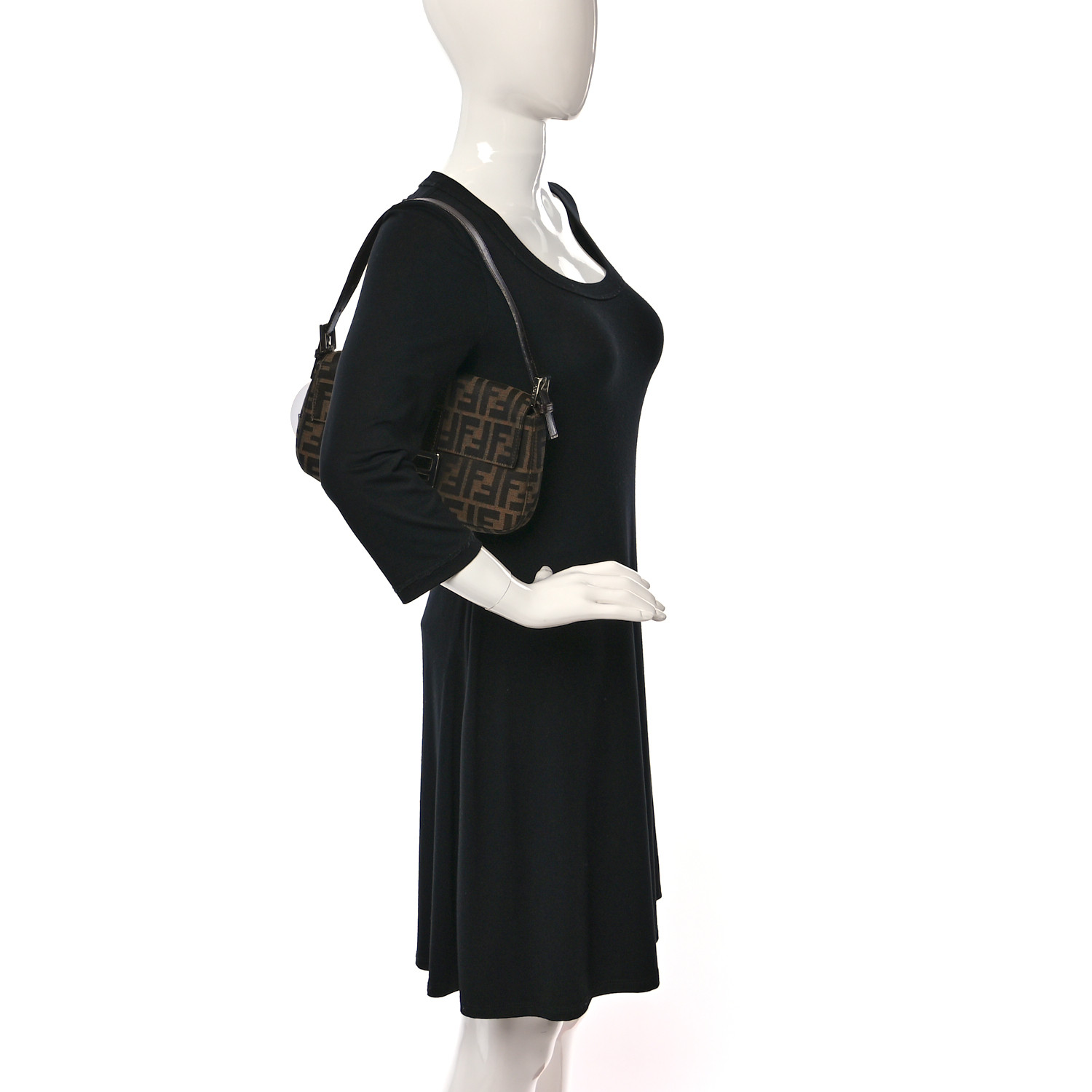 ぽてこ FENDI Zucca Baguette Tobacco 1283365 | FASHIONPHILE
