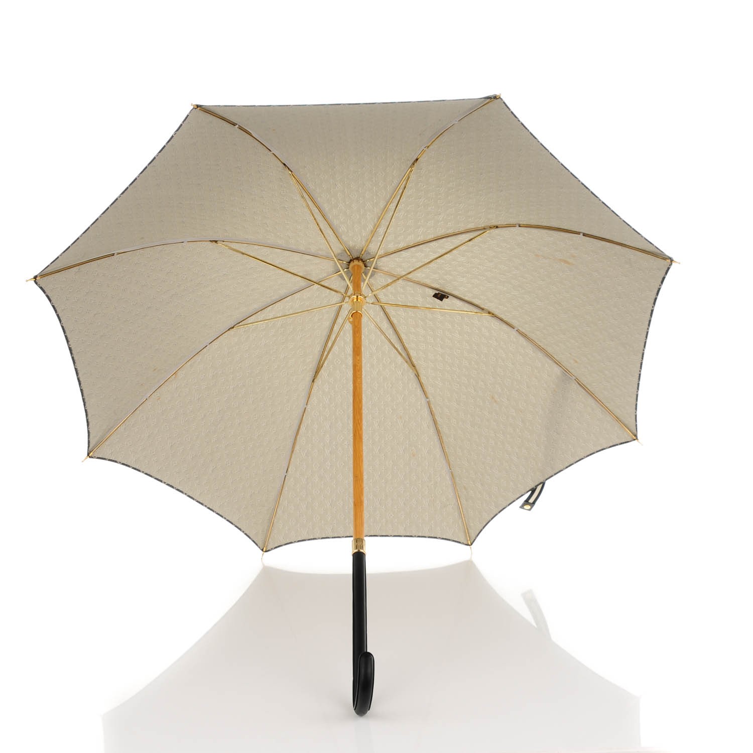LOUIS VUITTON Mini Lin Umbrella Black 165382 | FASHIONPHILE
